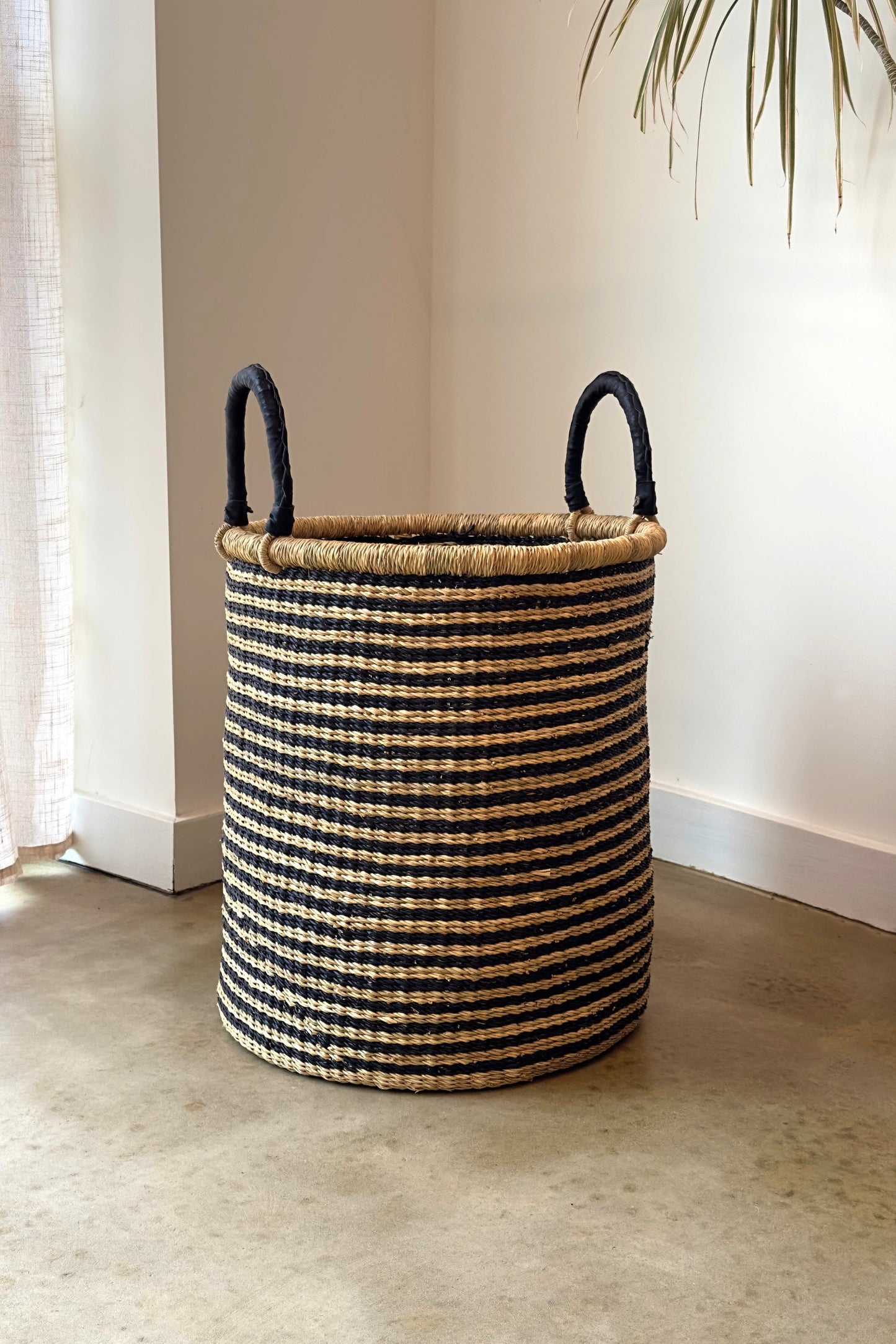Midnight Stripe Laundry Baskets | Set of 2