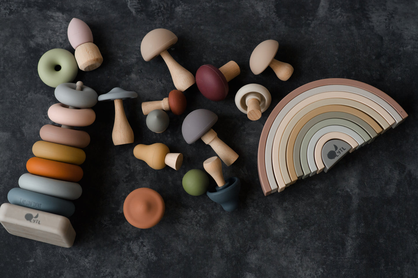 Silicone Ring Stacking Toy |10pc| LYTL®️
