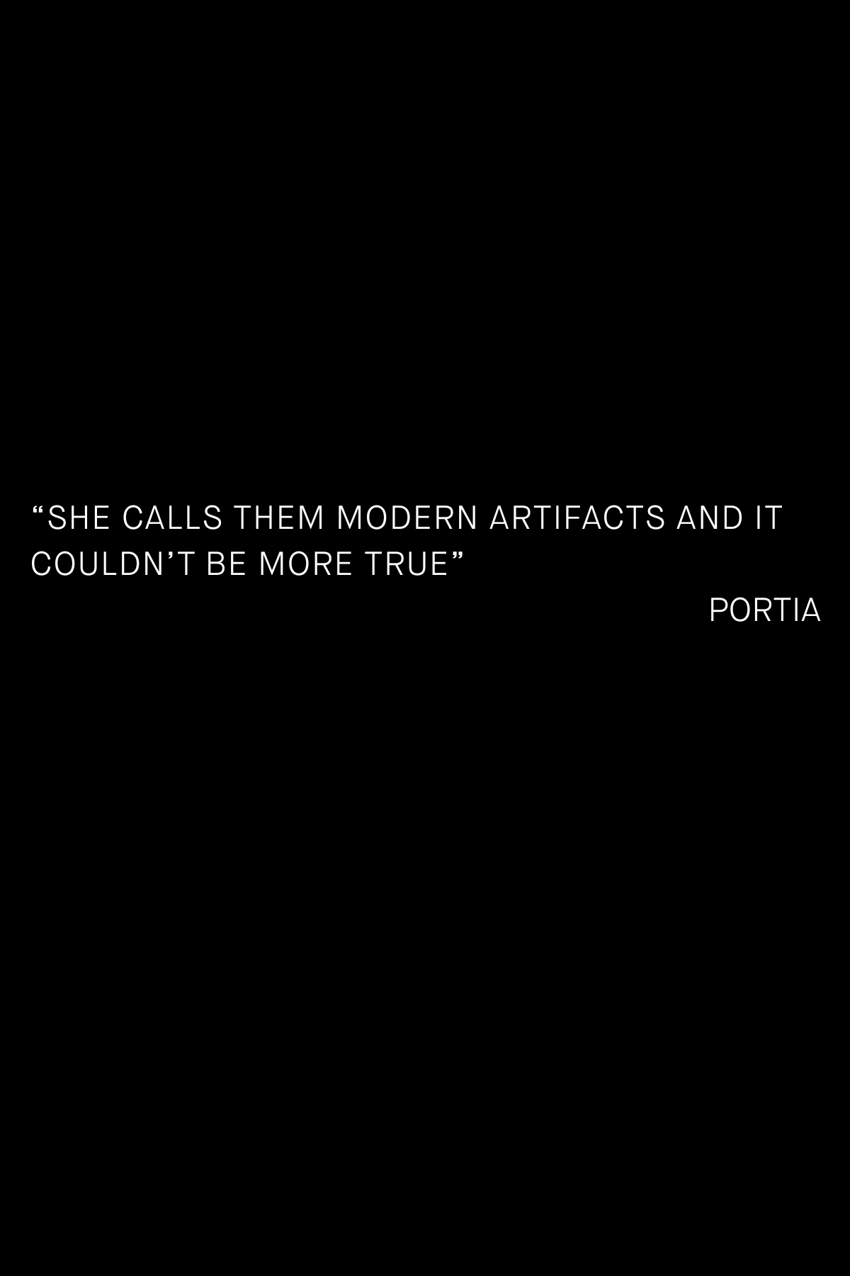 Large Escher Ear Cuff in Striated Crystal | Silver