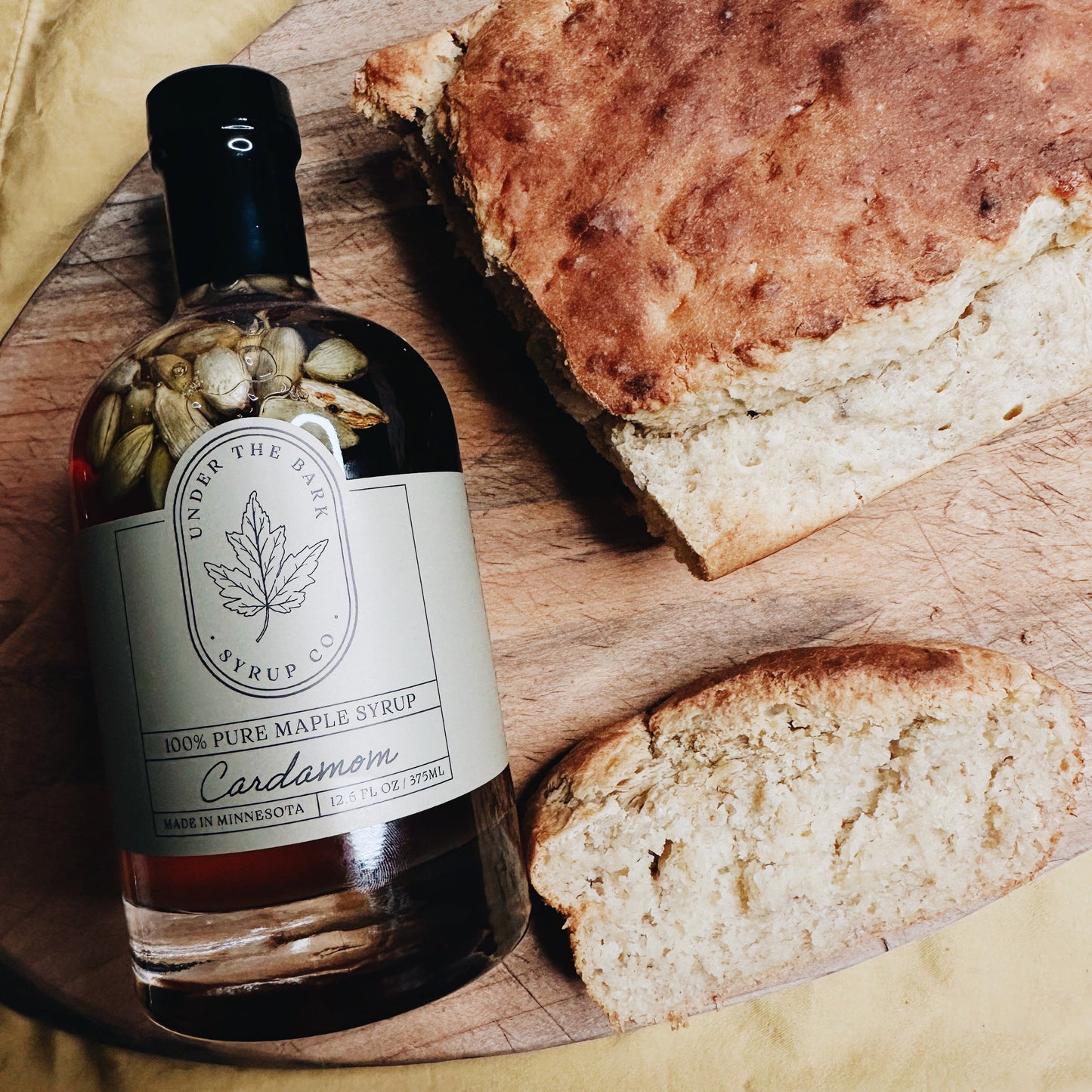 Cardamom Infused Maple Syrup