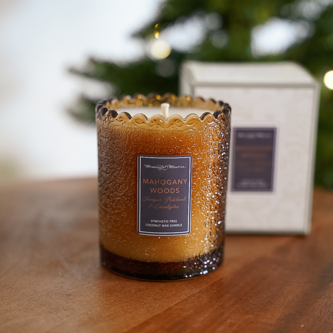 Mahogany Woods Natural Candle