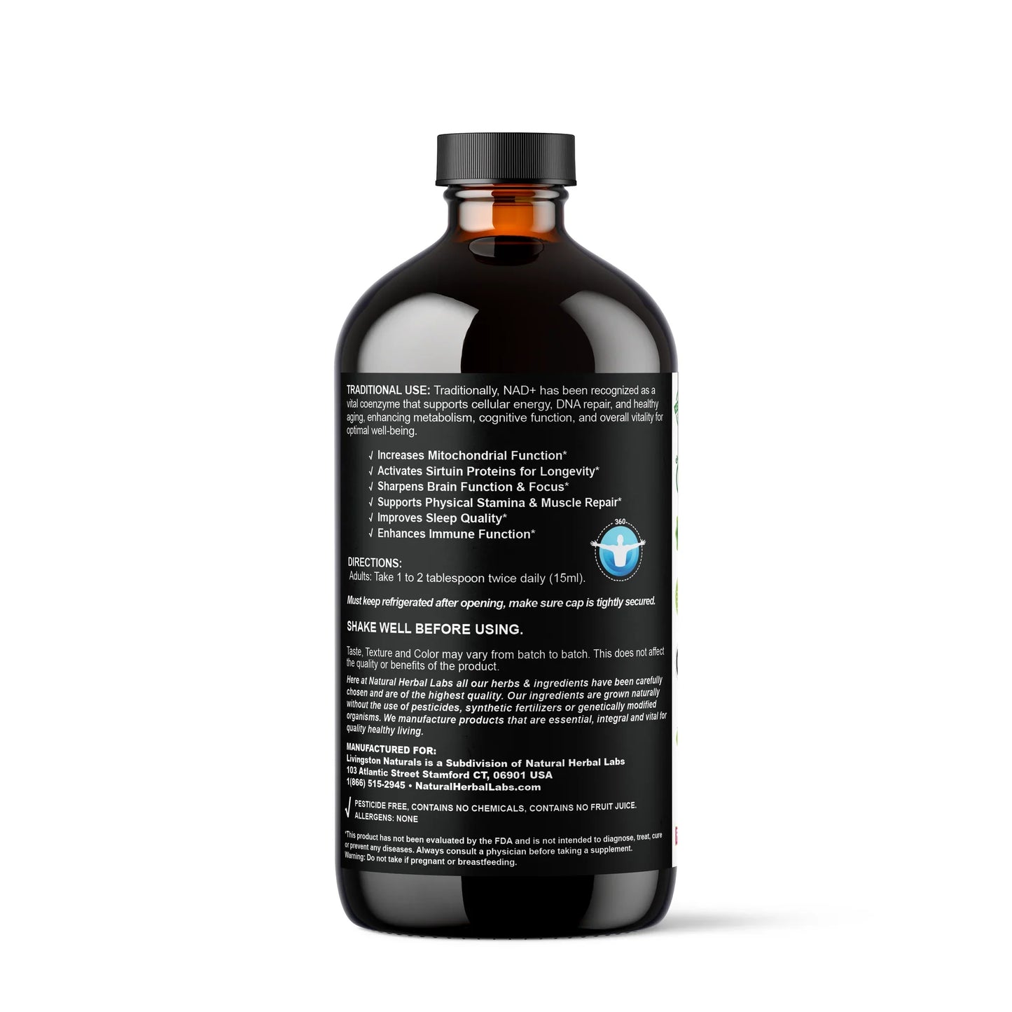 NAD+ NMN Cellular Vitality Organic Formula with Resveratrol