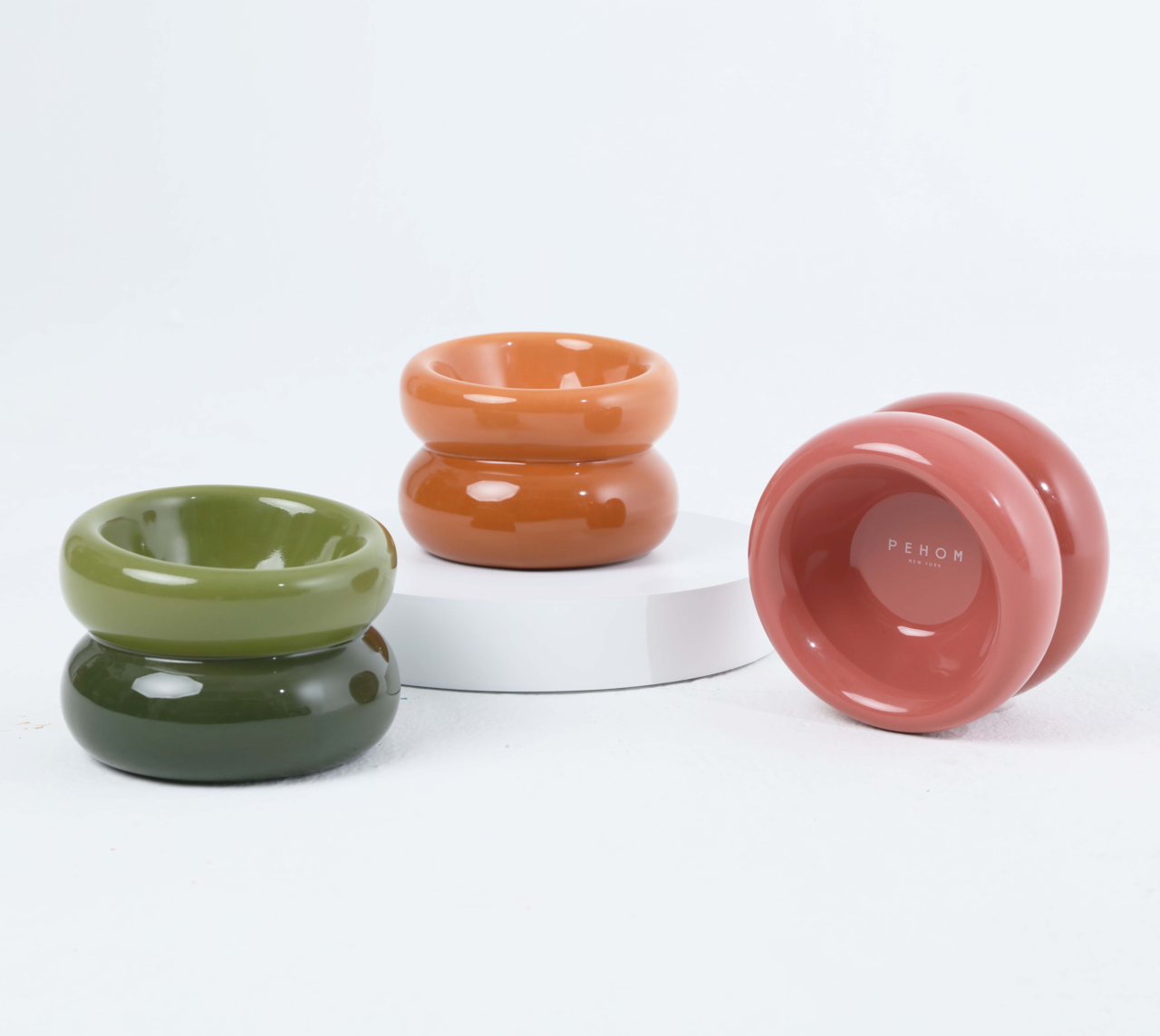 PEHOM | Soufflé Pet Bowl | Amber Orange