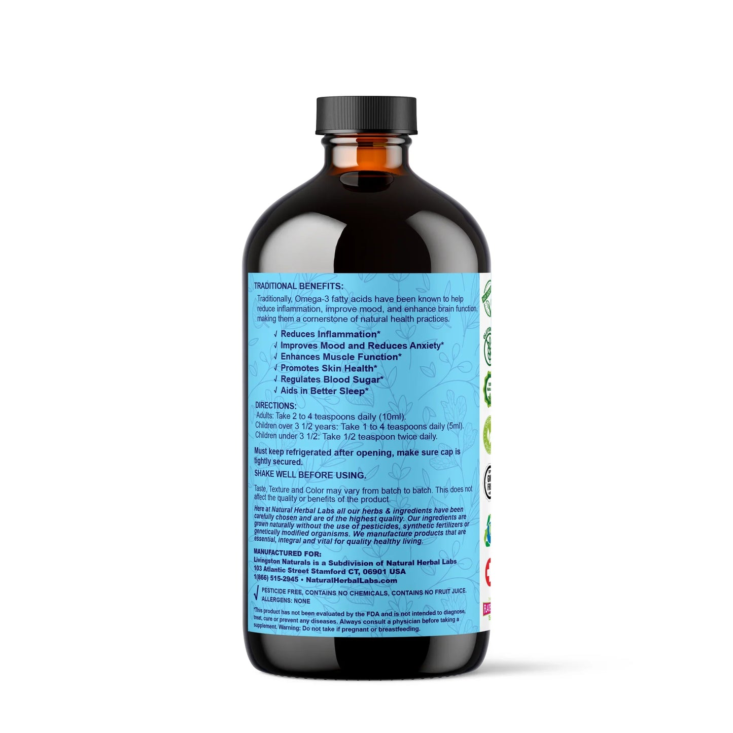Omega-3 Extra Strength Vegan Complex with Vitamin D3 + Magnesium