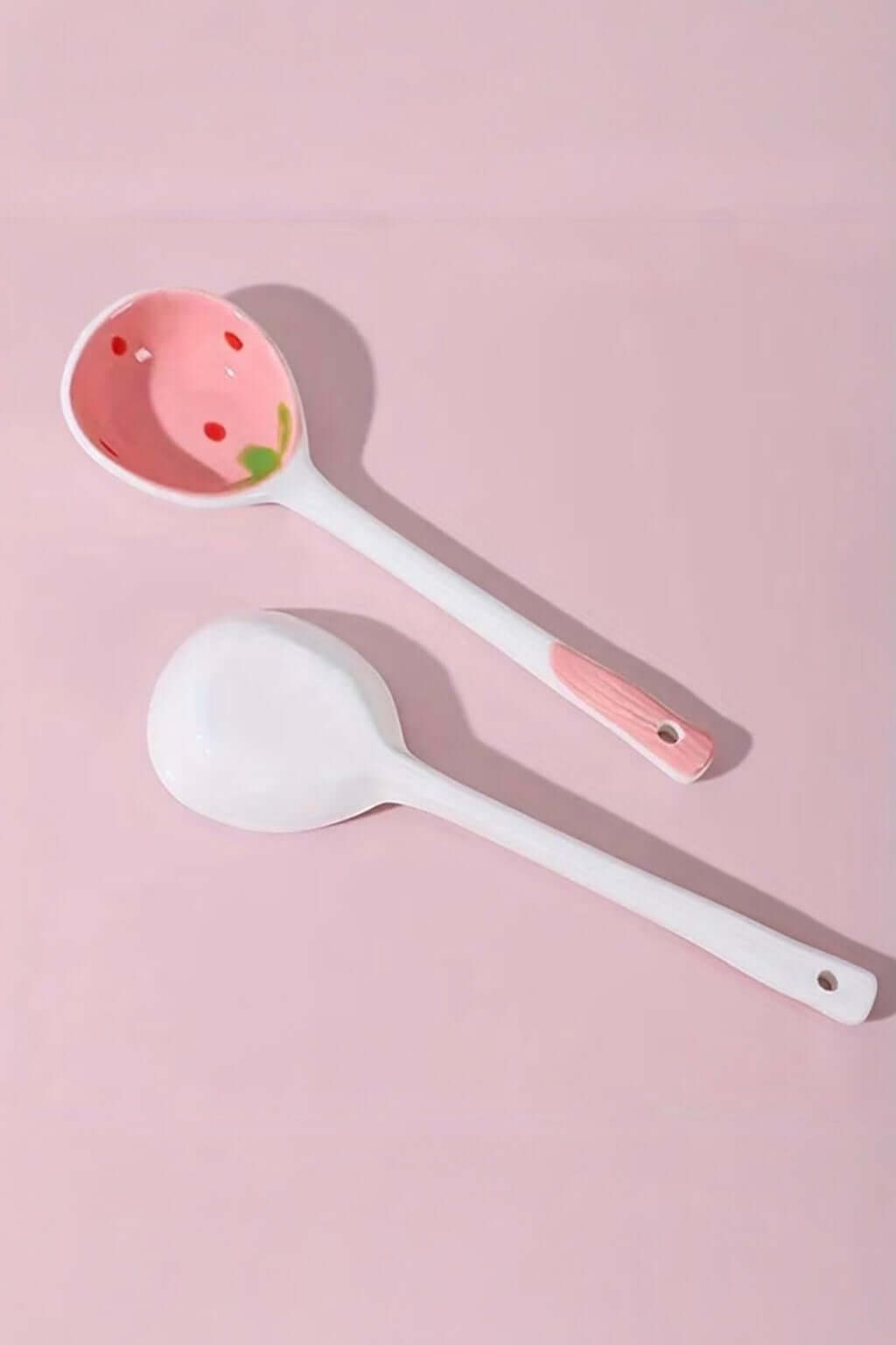 Strawberry Ceramic Tea + Honey Spoon
