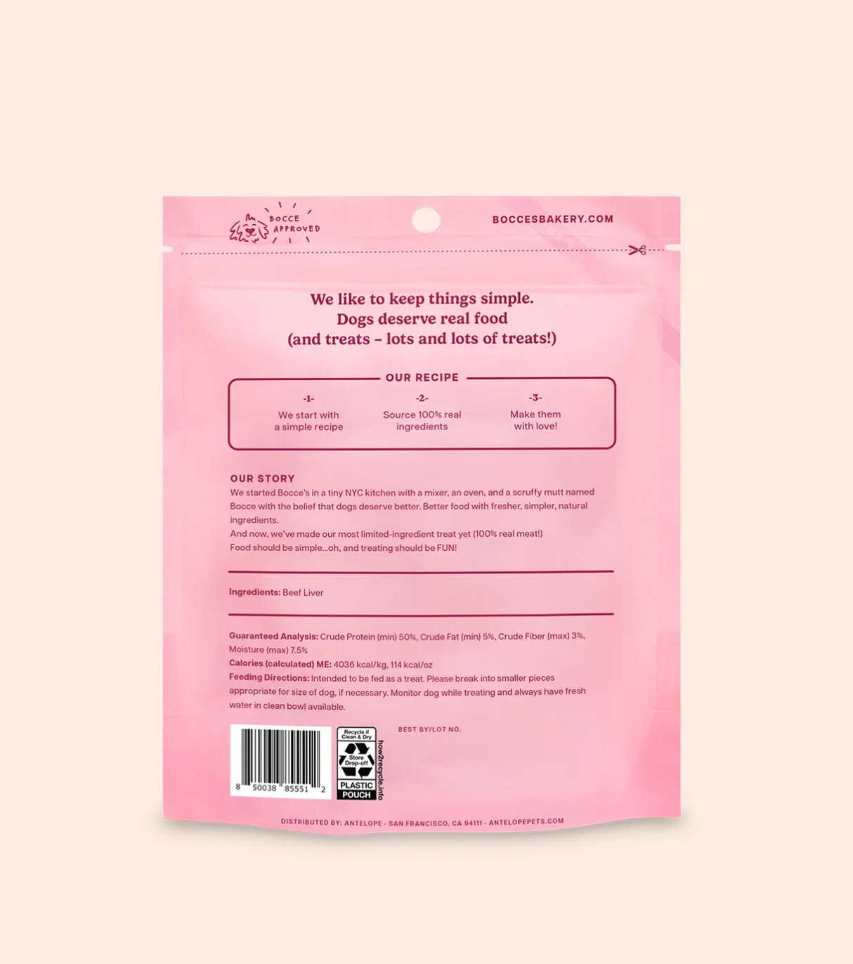 Bocce's Bakery | Freeze-Dried Beef Liver Dog Treats