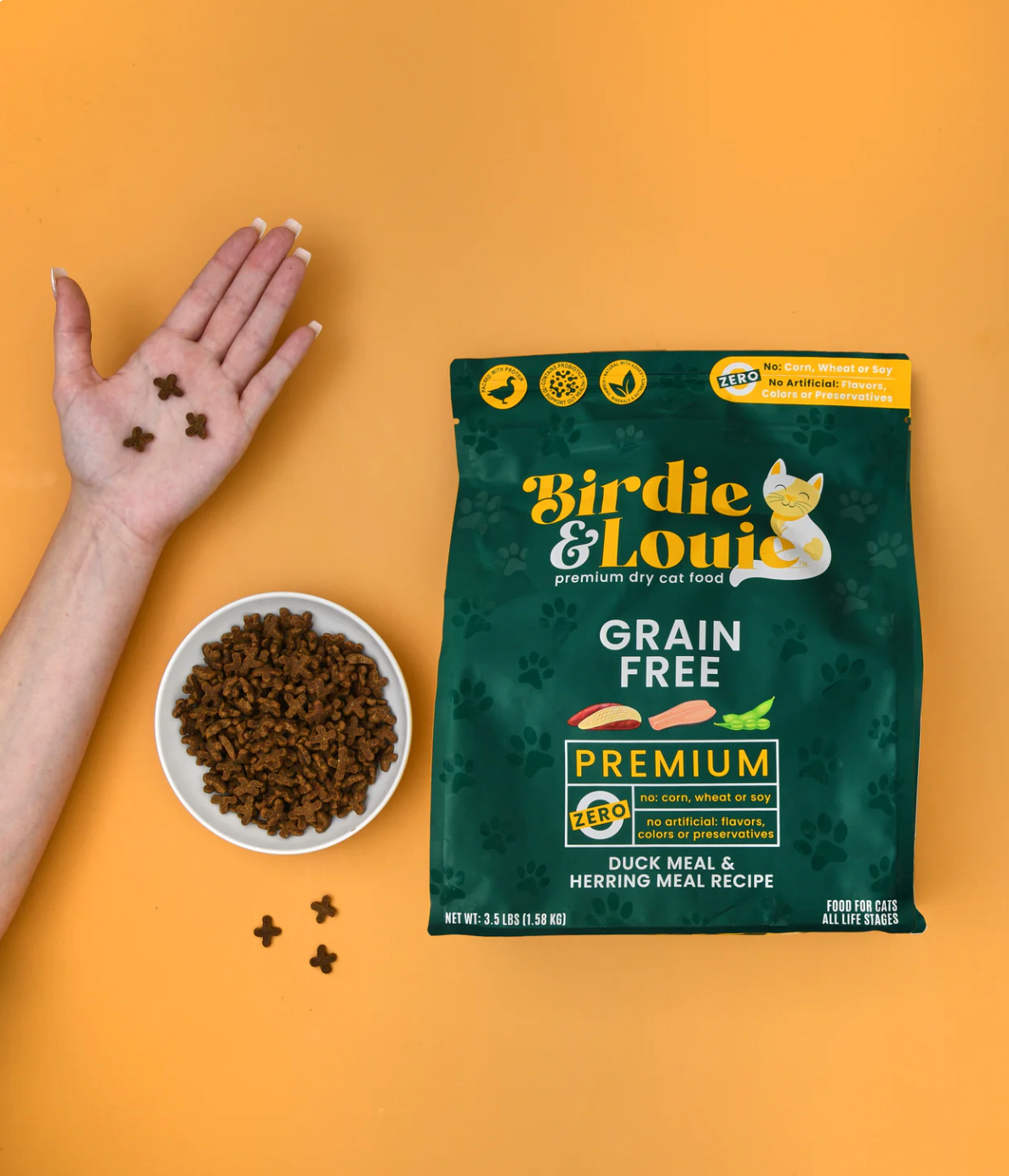 Birdie & Louie | Duck & Herring Cat Food