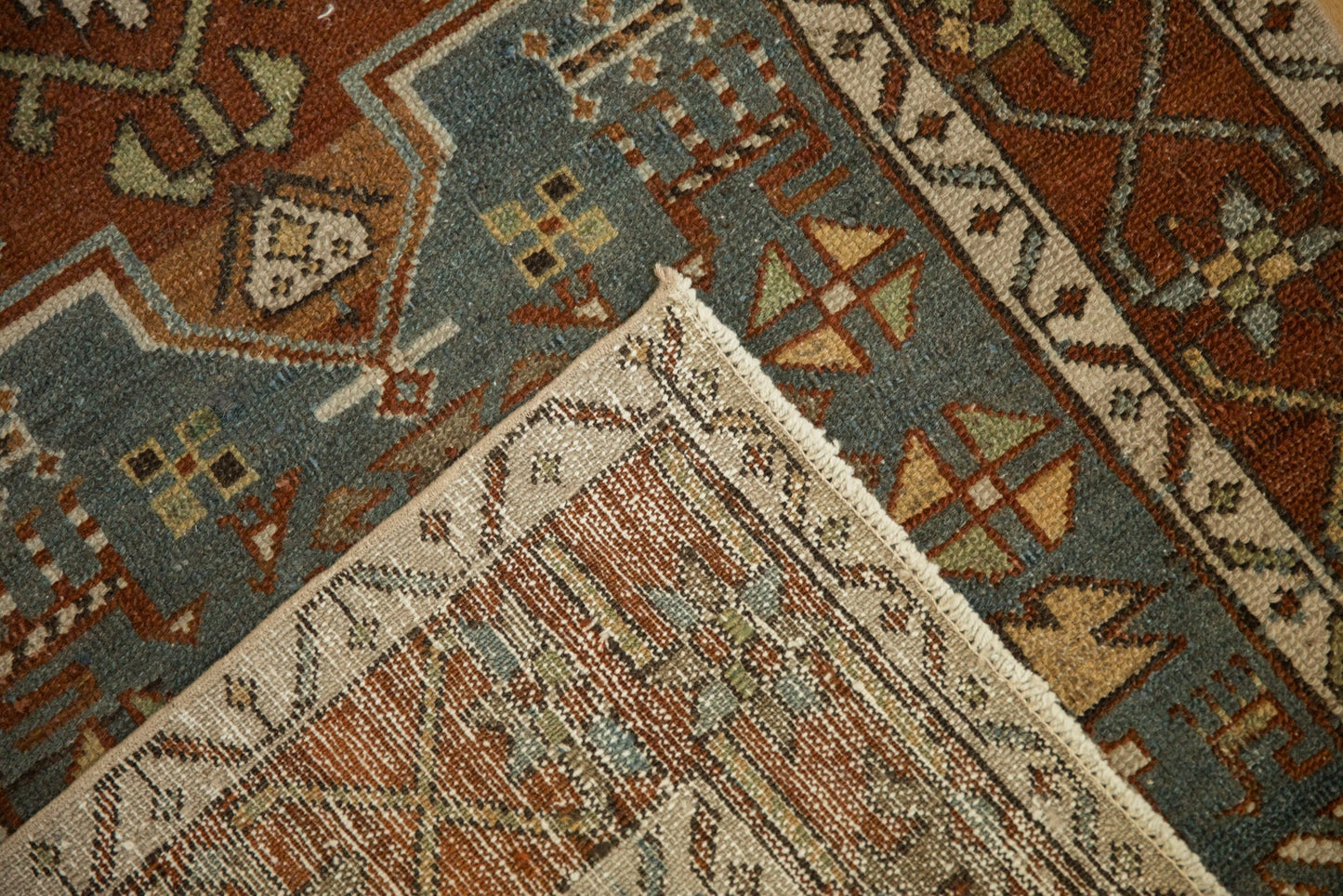 3x14.5 Vintage Distressed Karaja Rug Runner