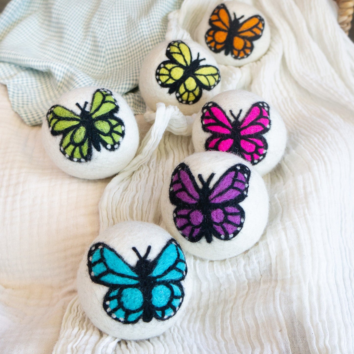 Sun Monarch Butterfly Trio