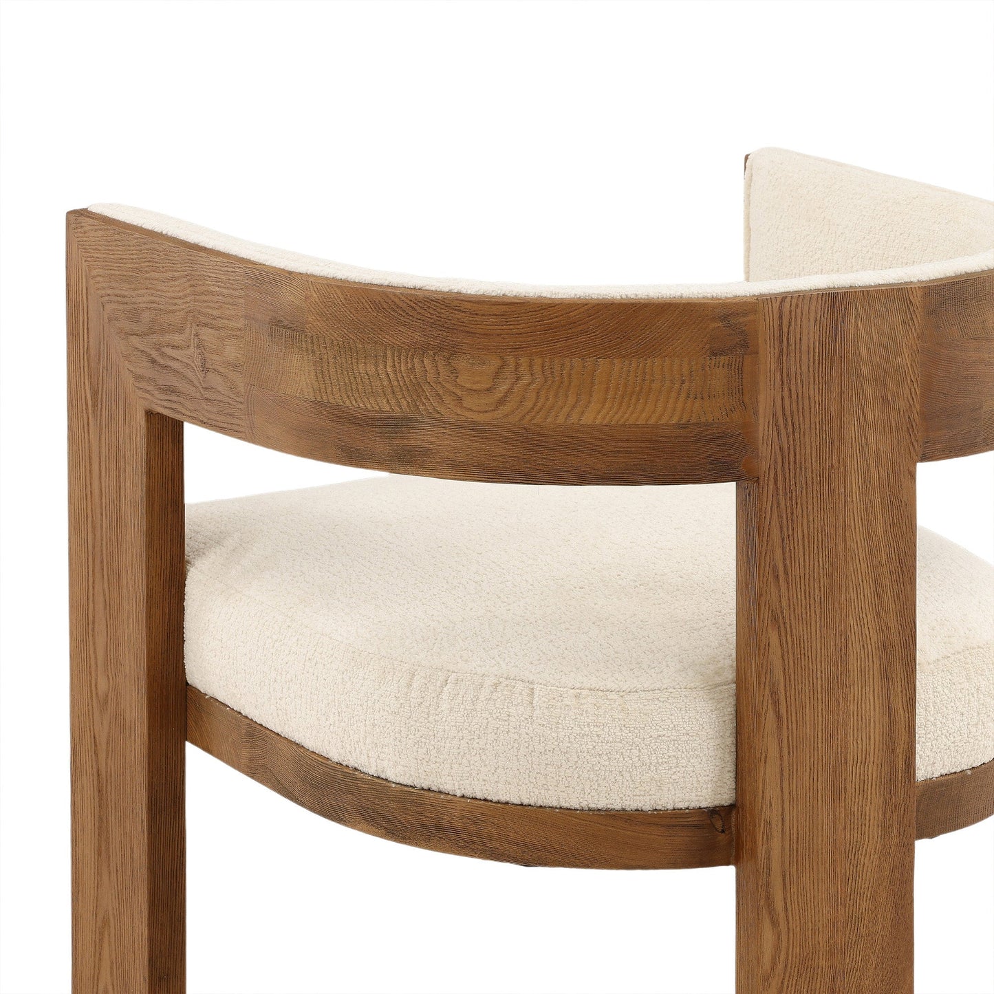Nolan Chenille Upholstered Dining Chair with Ash Wood Frame