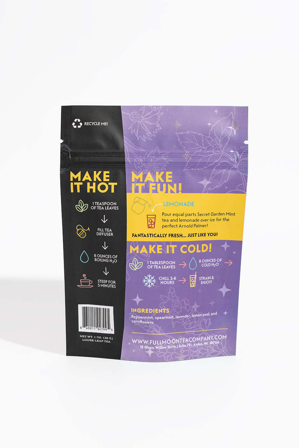 Secret Garden Mint Herbal Tea Premium Loose Leaf