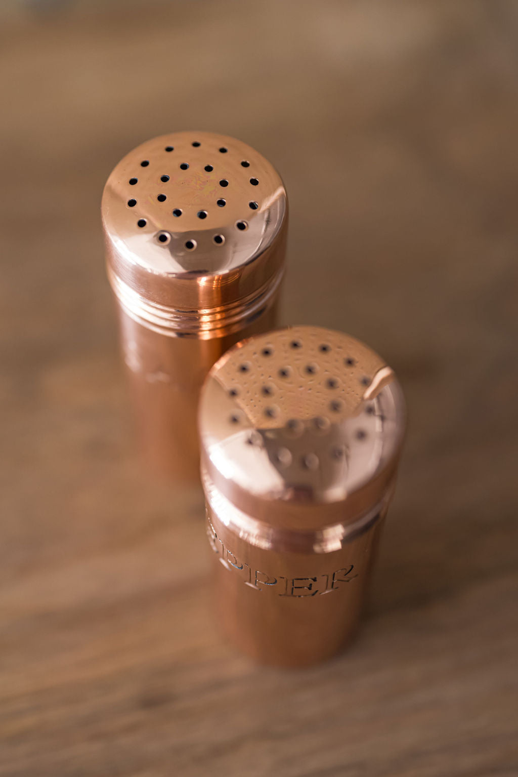 Copper Salt | Pepper Shakers