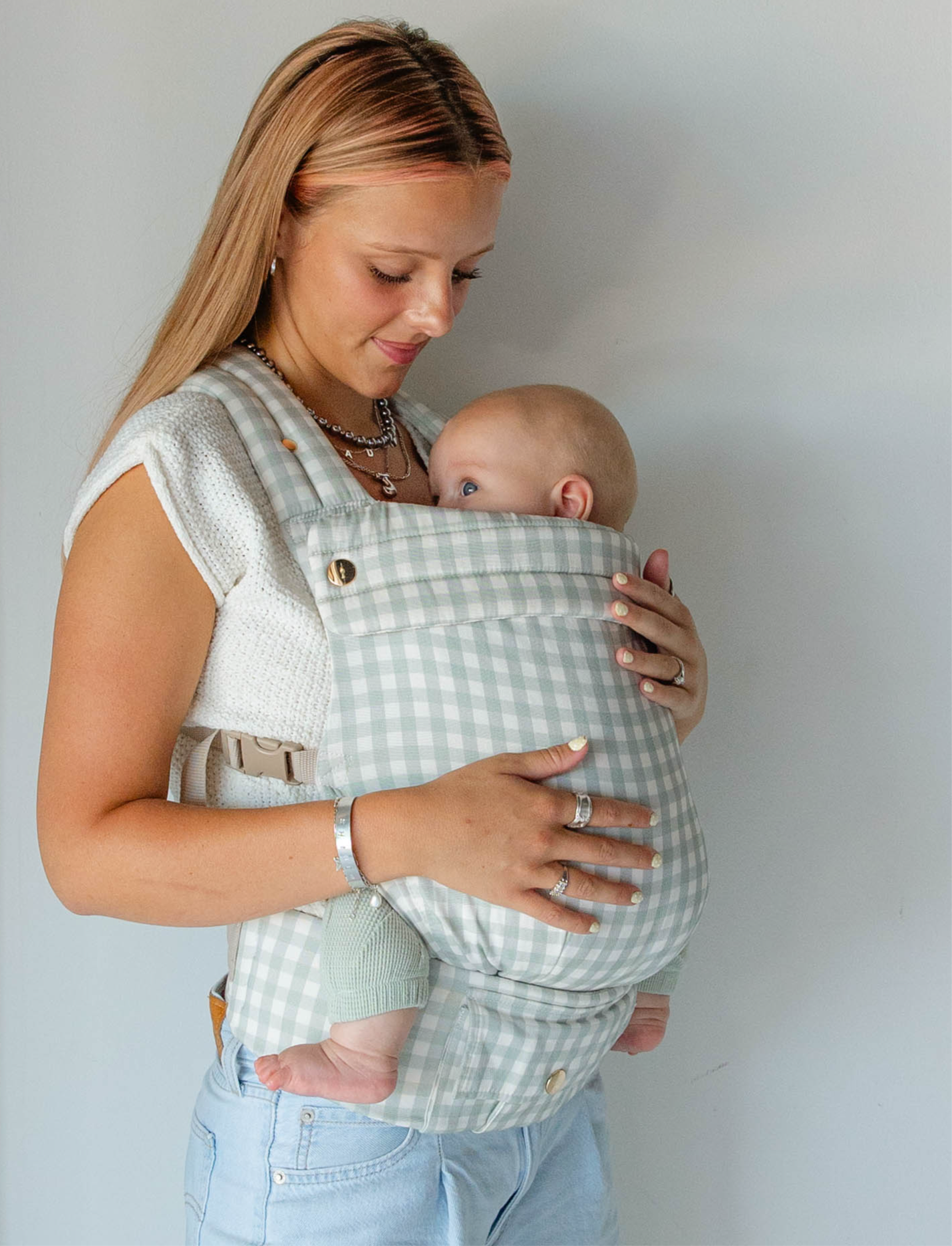 Monroe x Coco Gingham - Cotton Baby Carrier