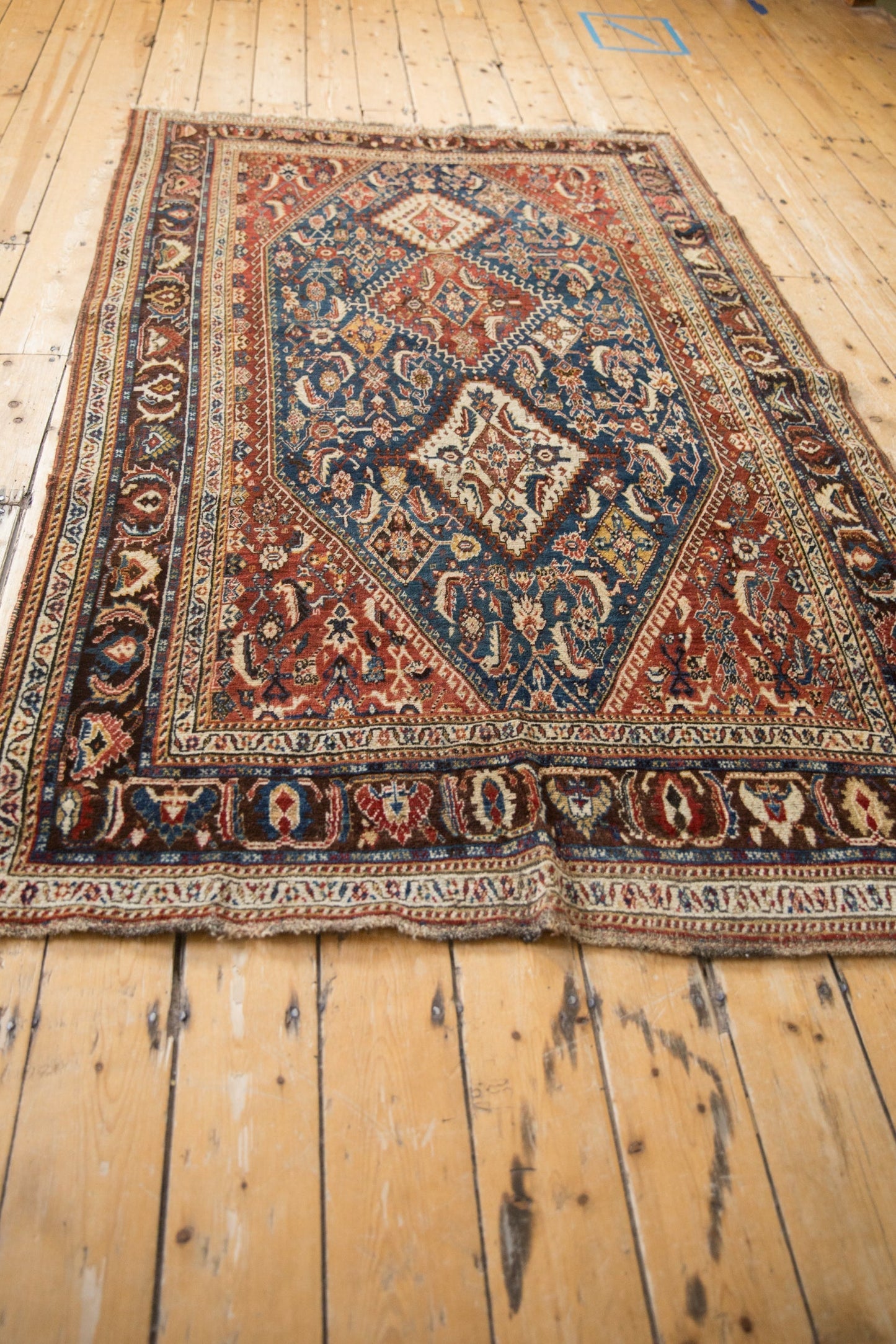 4.5x7.5 Antique Fine Qashqai Rug