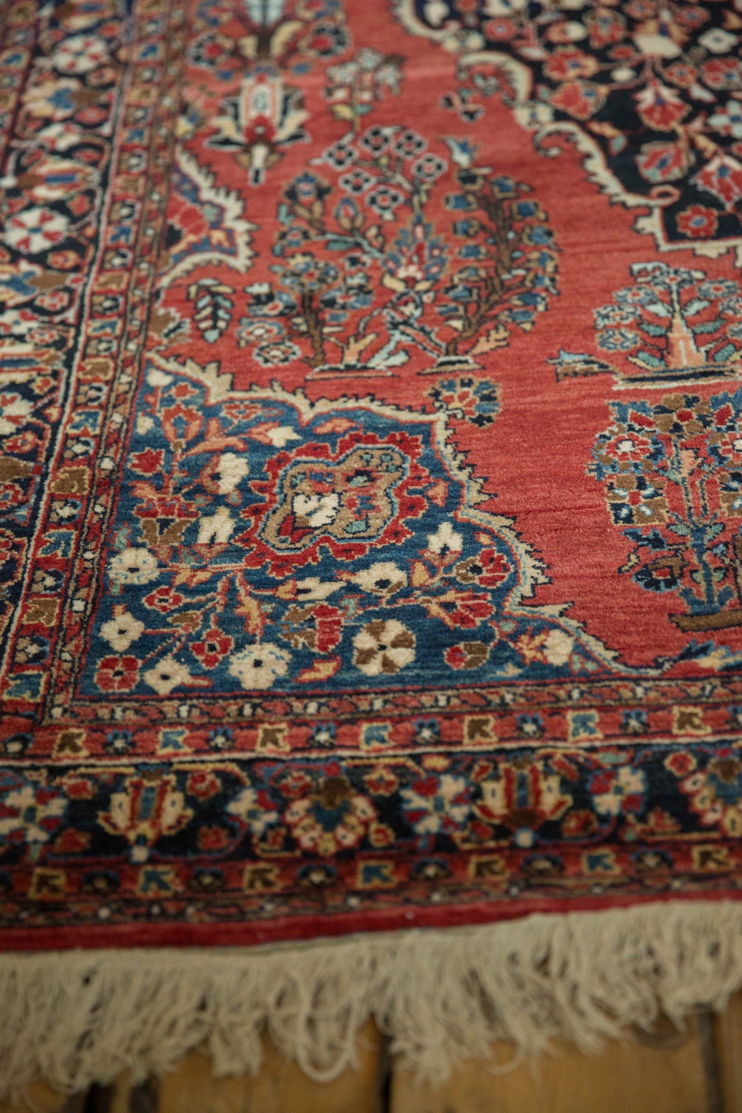 4.5x7 Vintage Sarouk Rug