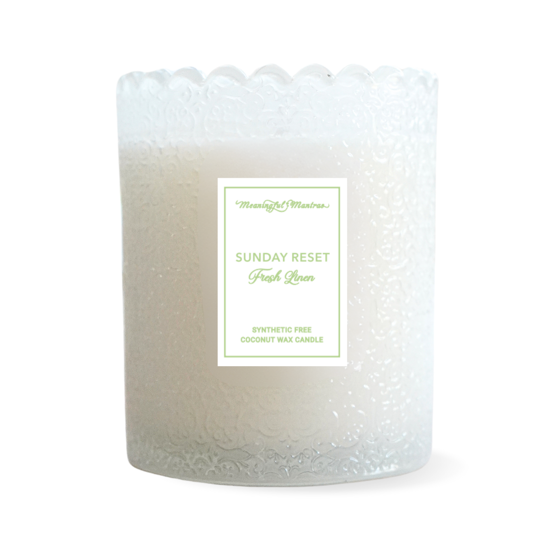 Sunday Reset Fresh Linen Natural Candle