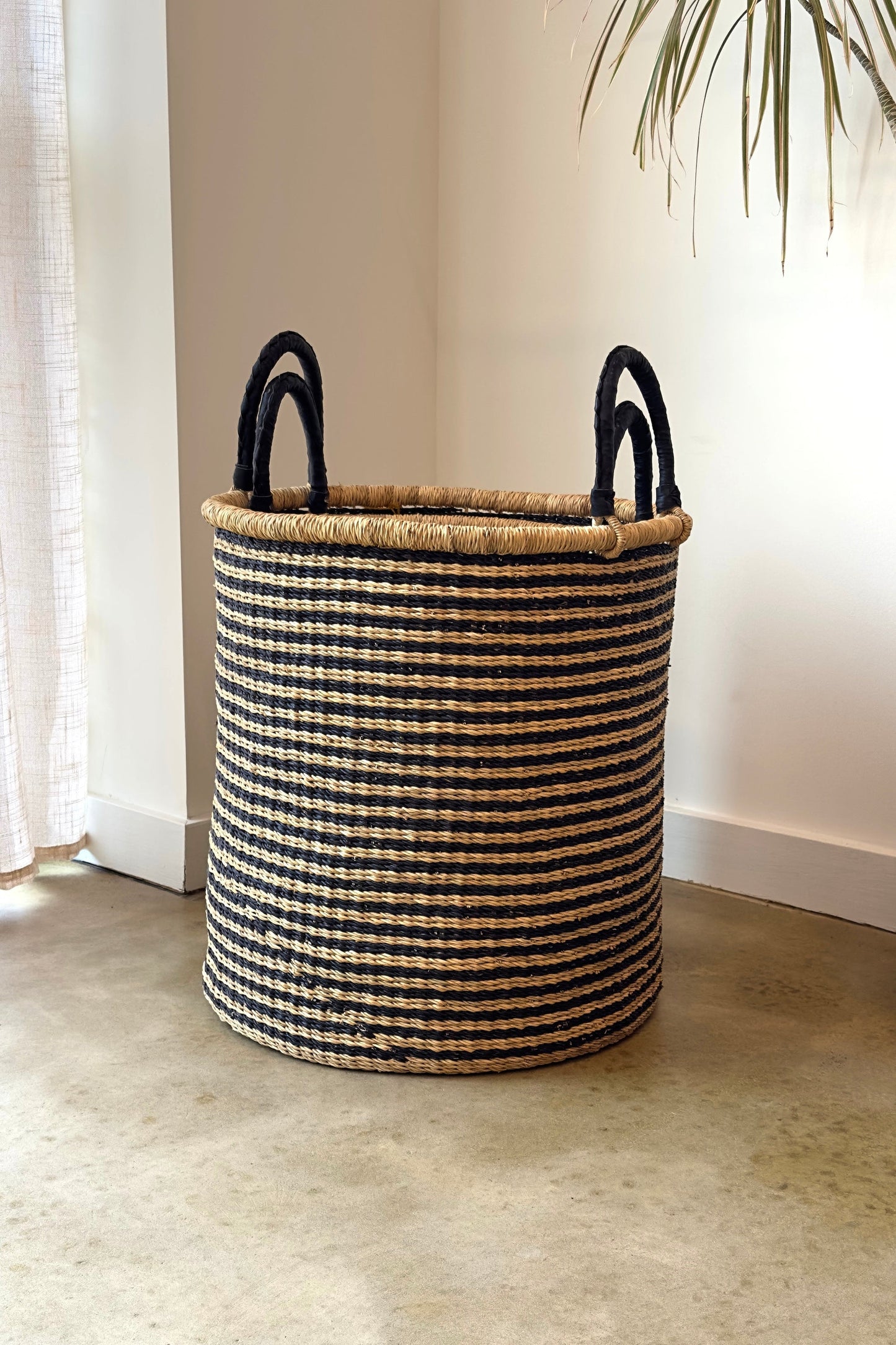 Midnight Stripe Laundry Baskets | Set of 2