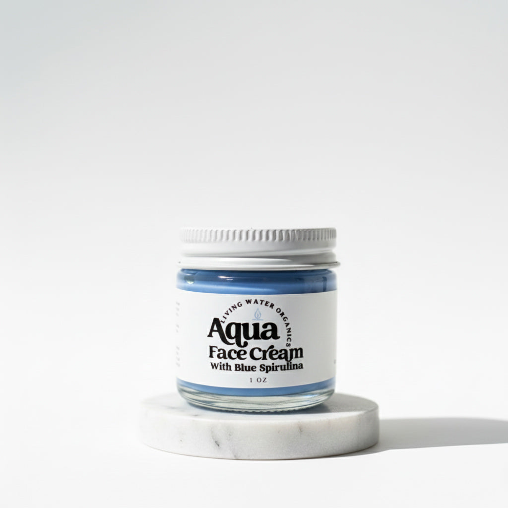 Aqua Face Cream with Blue Spirulina