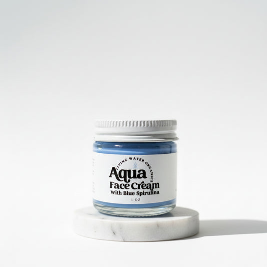 Aqua Face Cream with Blue Spirulina