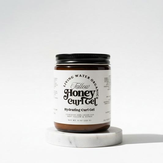 Tallow Honey Curl Gel with 100% Grass Fed Tallow (Medium to Strong Hold)