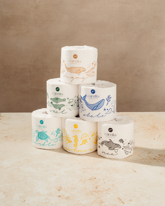 Caretta | 100% Bamboo 3-Ply Toilet Paper | 36 Rolls