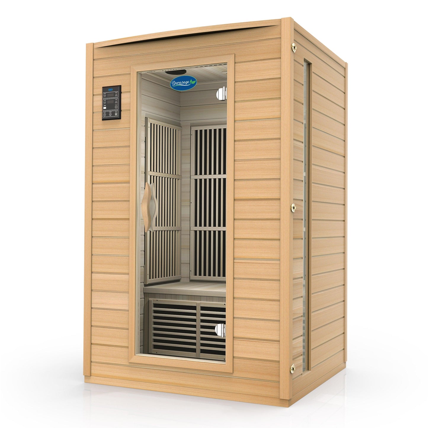 2-Person Carbon Infrared Sauna | Canadian Hemlock Wooden Sauna