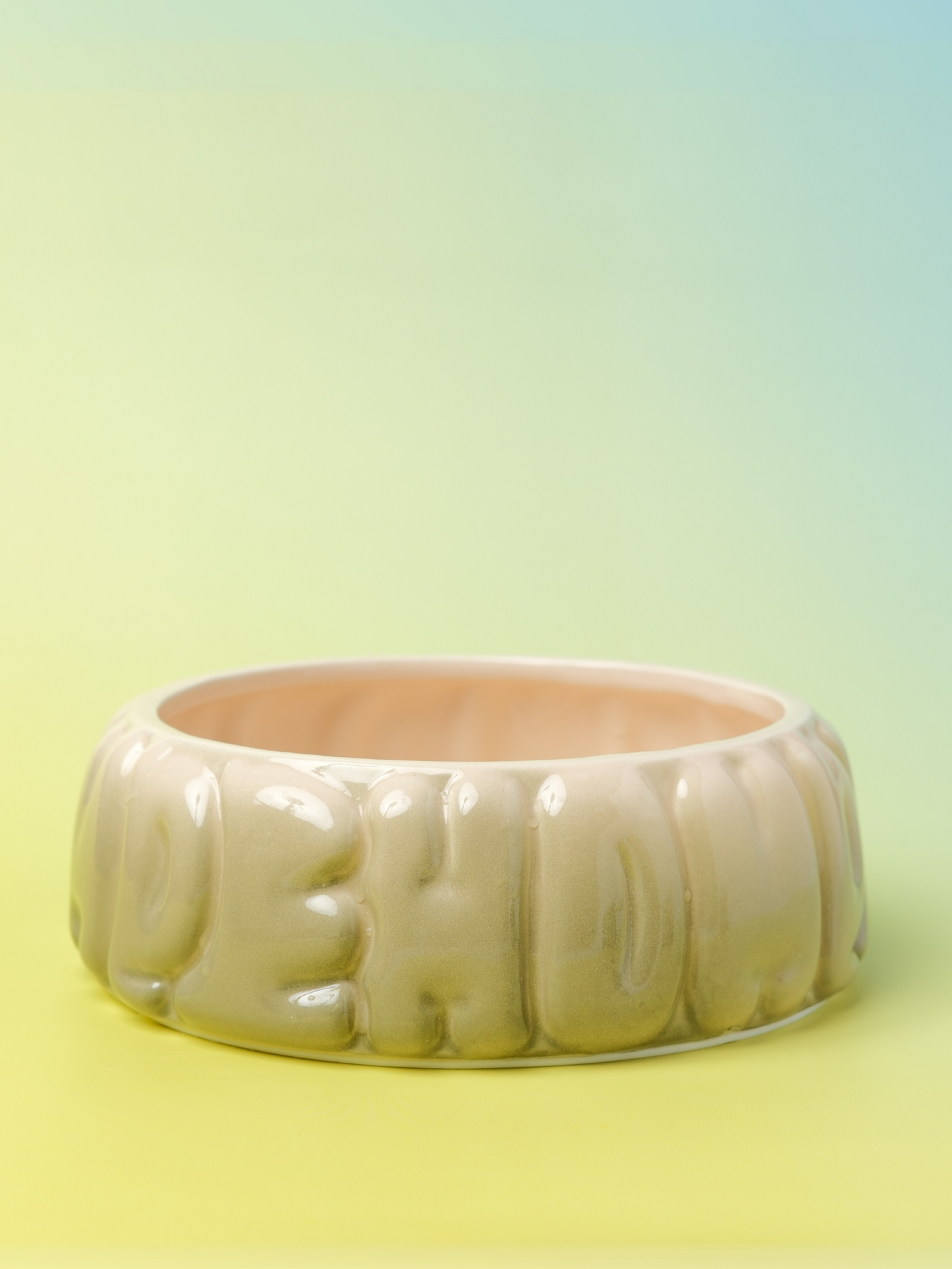 PEHOM | Puff Pet Bowl | Gradient Olive