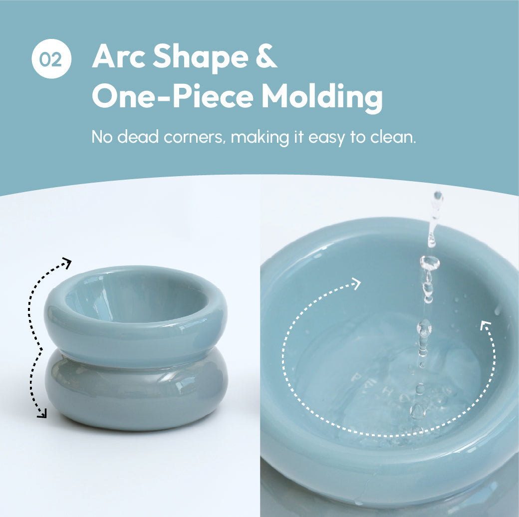 PEHOM | Soufflé Pet Bowl | Frozen Blue