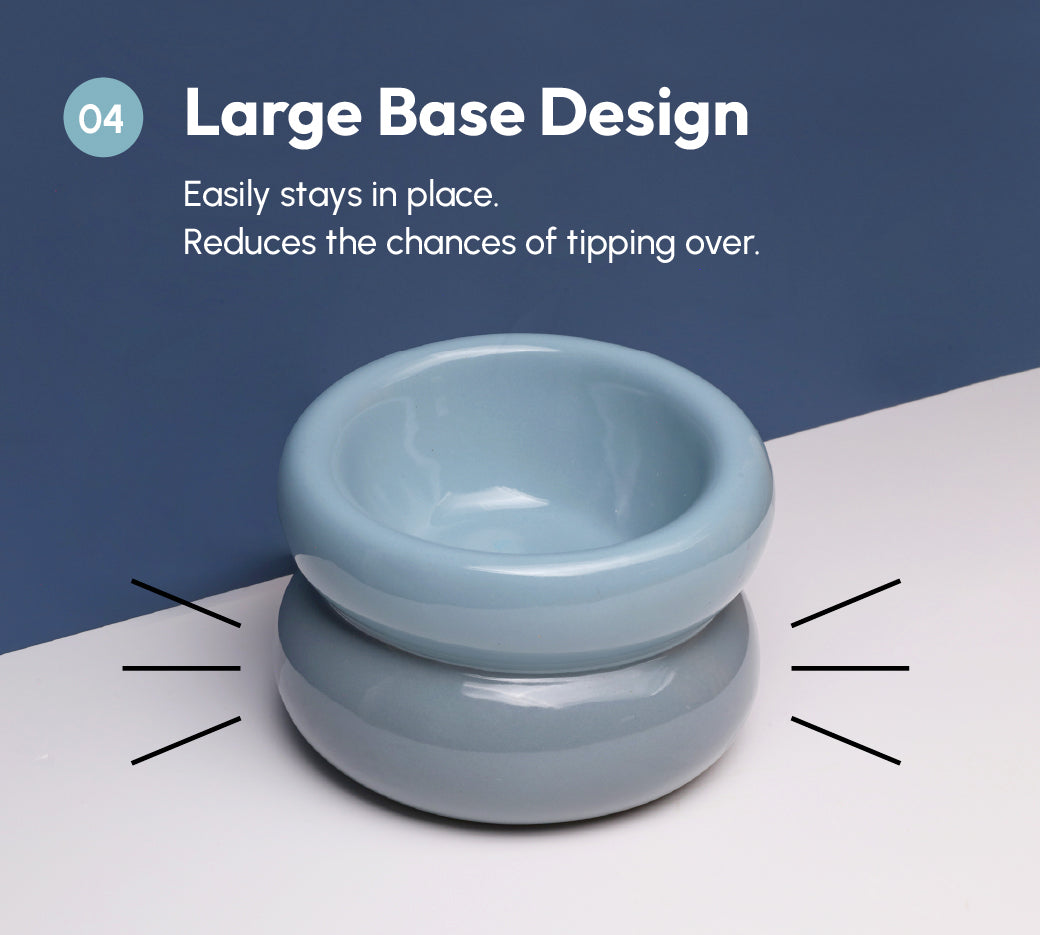 PEHOM | Soufflé Pet Bowl | Frozen Blue