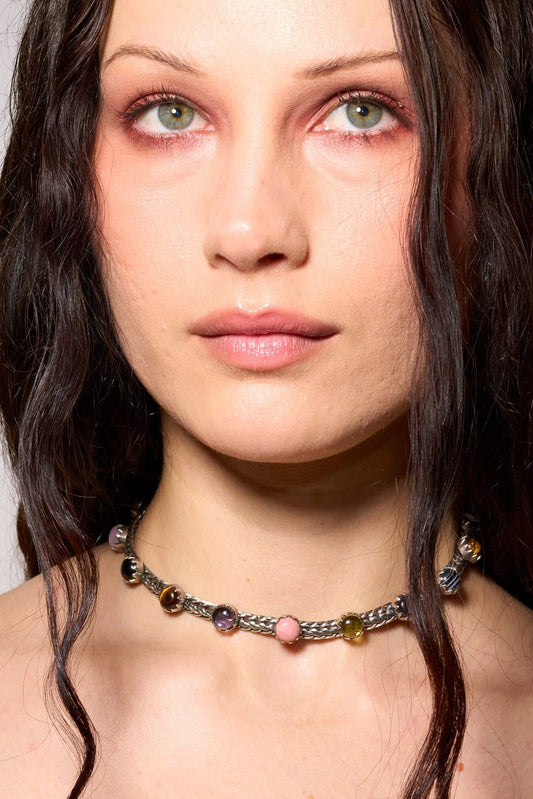 Chainmail Choker in Punk Rocks | Silver