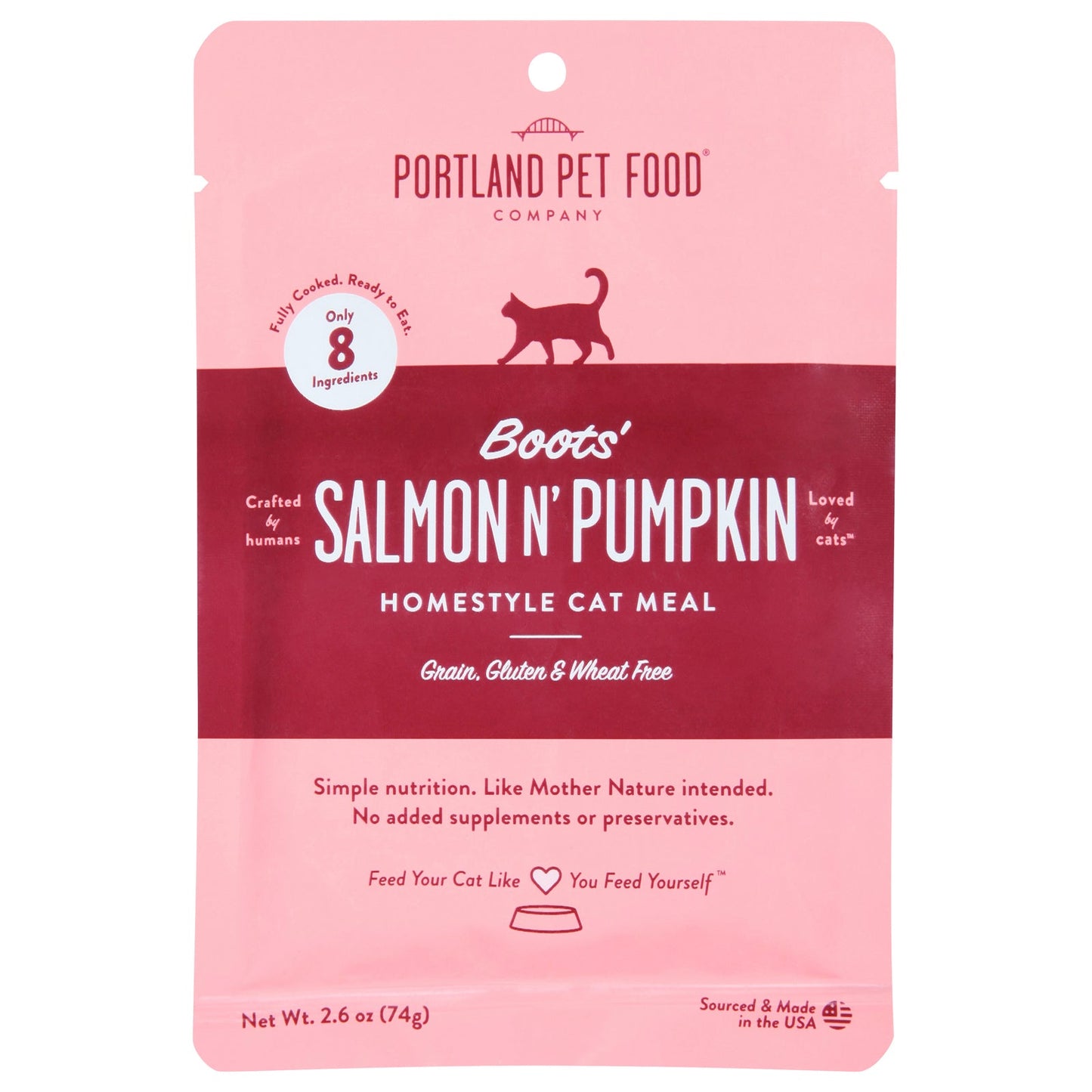 Portland Pet Food Company | Salmon & Pumpkin Cat Meal