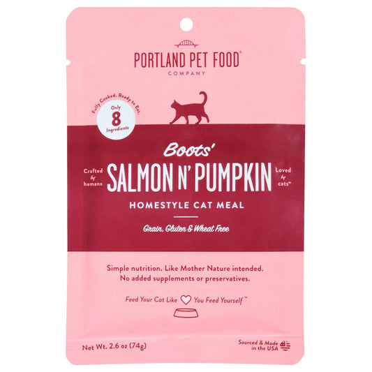 Portland Pet Food Company | Salmon & Pumpkin Cat Meal