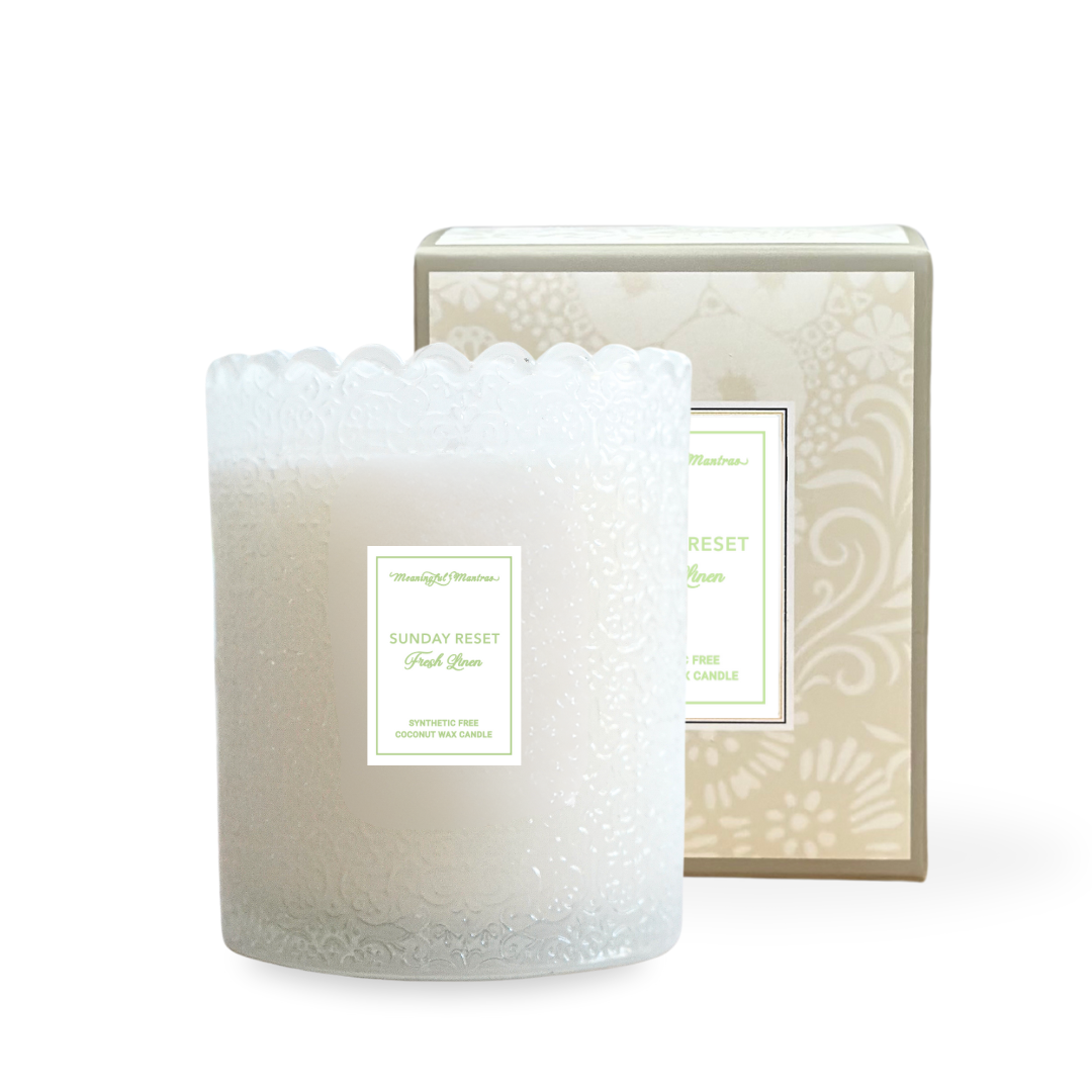 Sunday Reset Fresh Linen Natural Candle