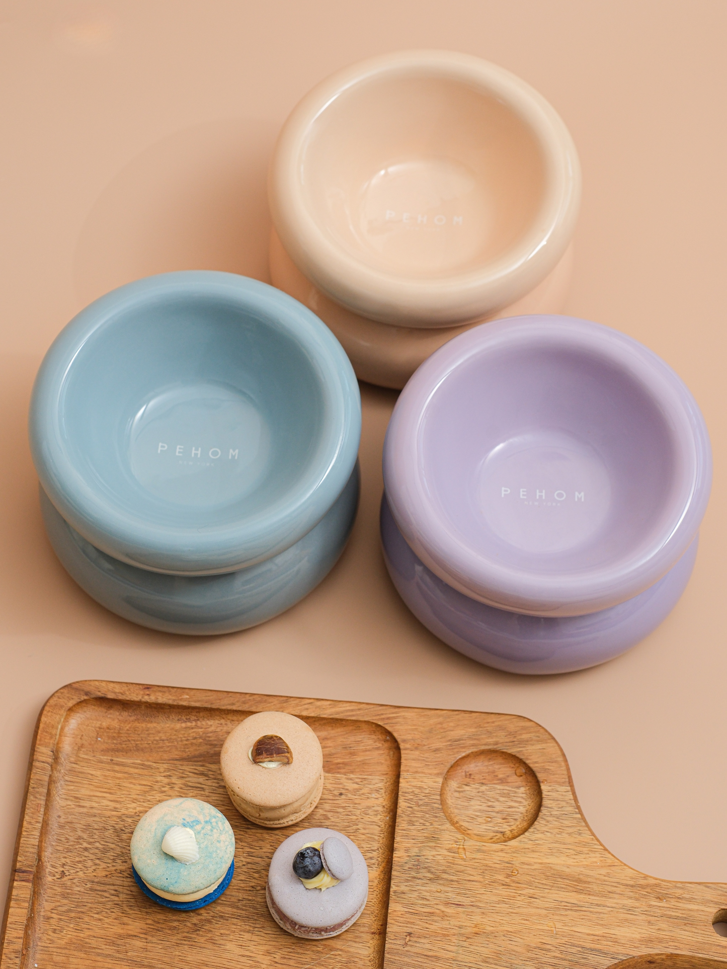 PEHOM | Soufflé Pet Bowl | Cream Beige