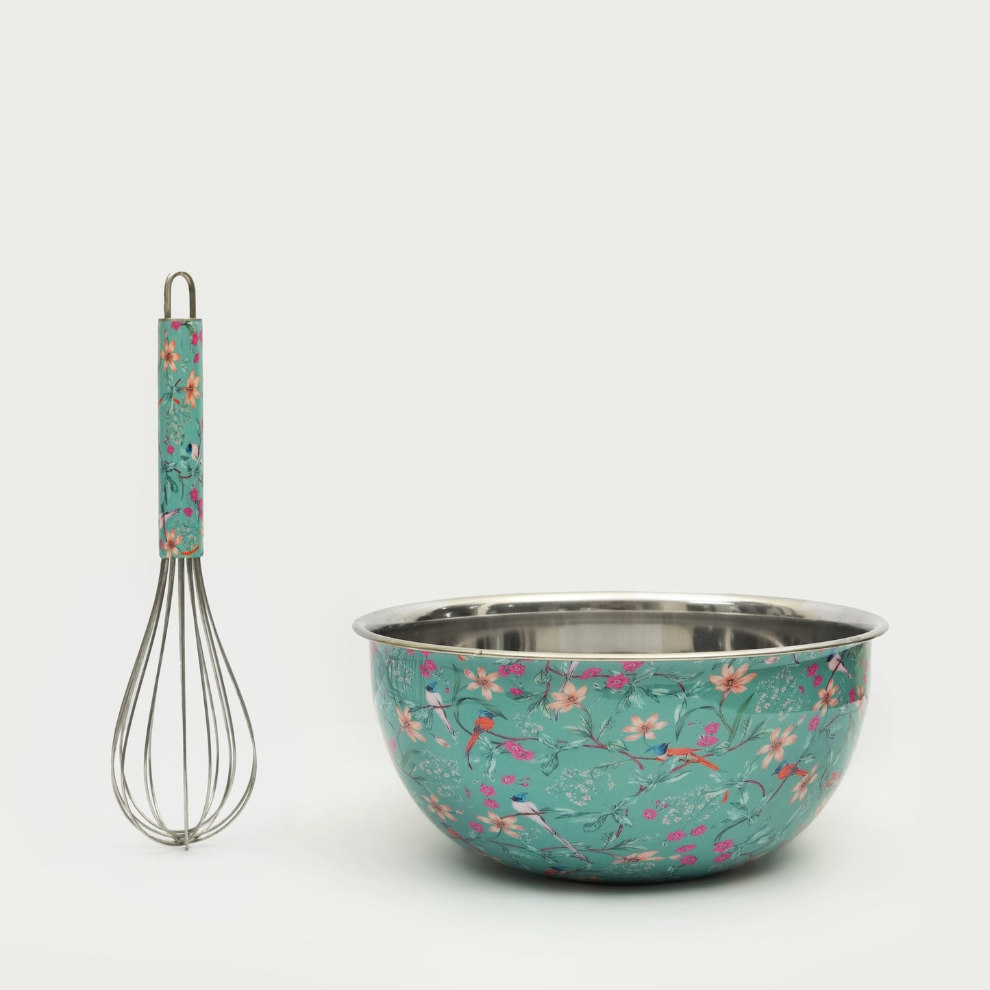 Aqua Flora Bowl + Whisk Set