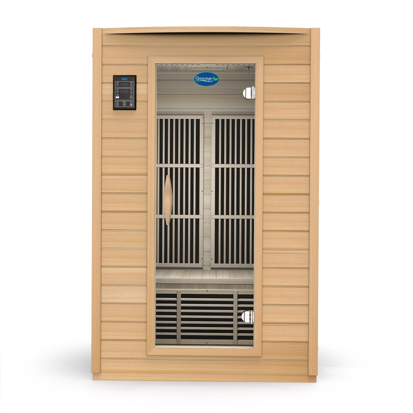 2-Person Carbon Infrared Sauna | Canadian Hemlock Wooden Sauna