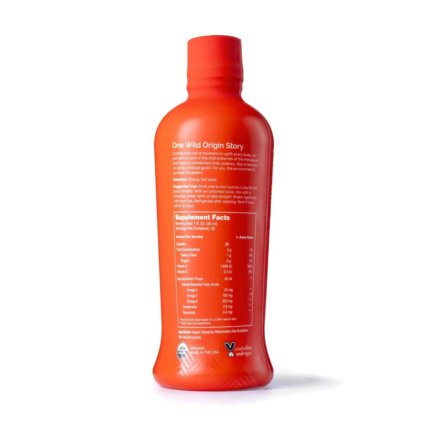 Omega-7 Pure | Wild Sea Buckthorn Juice Puree