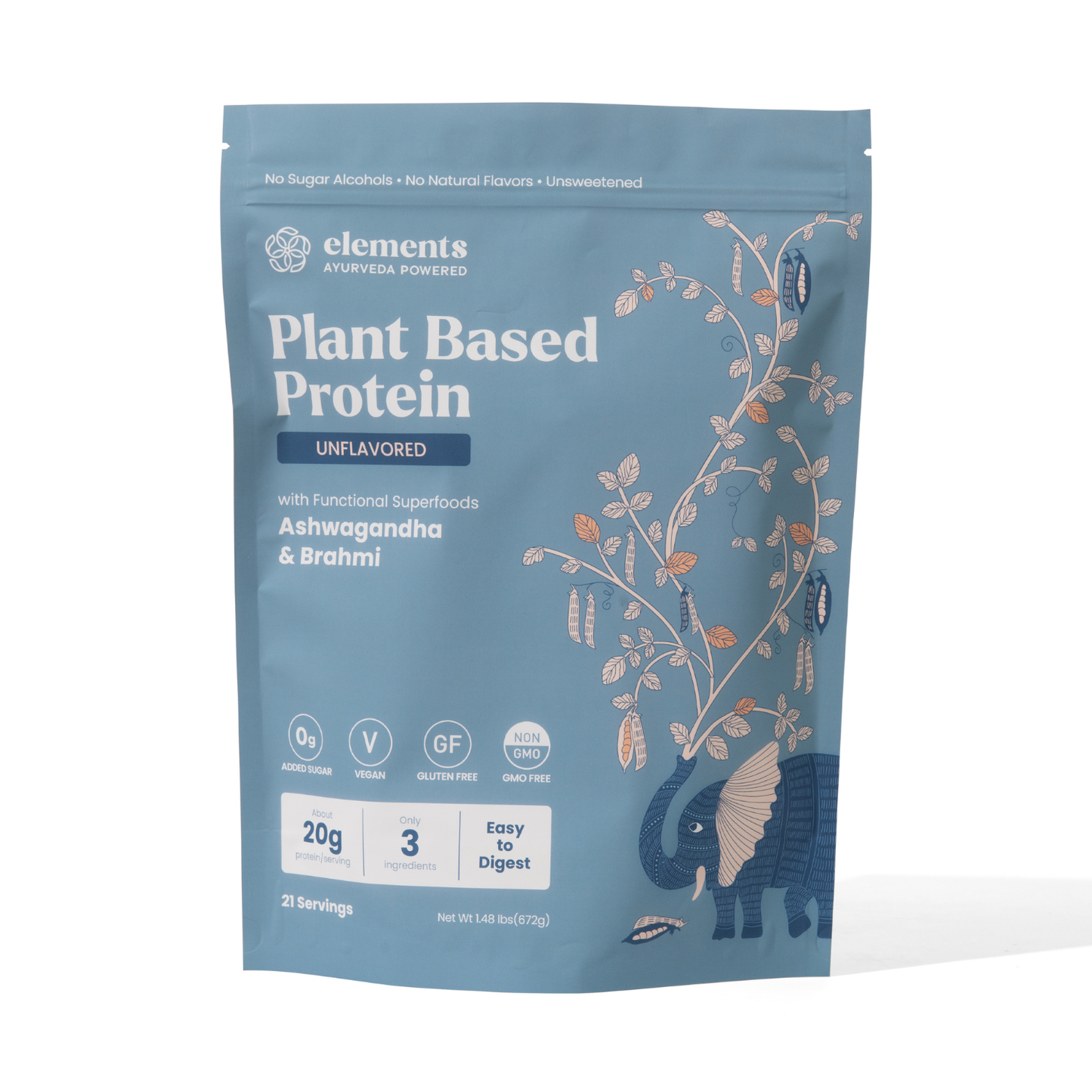 Plant Based Protein Powder: Unflavored | 21 Servings