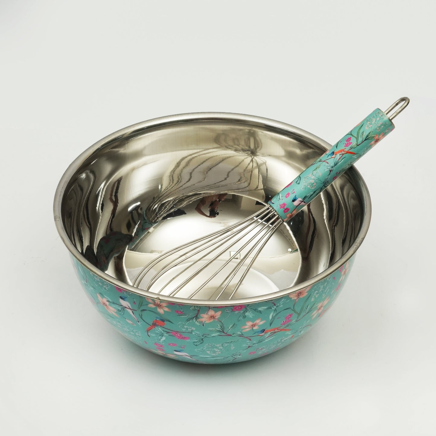 Aqua Flora Bowl + Whisk Set