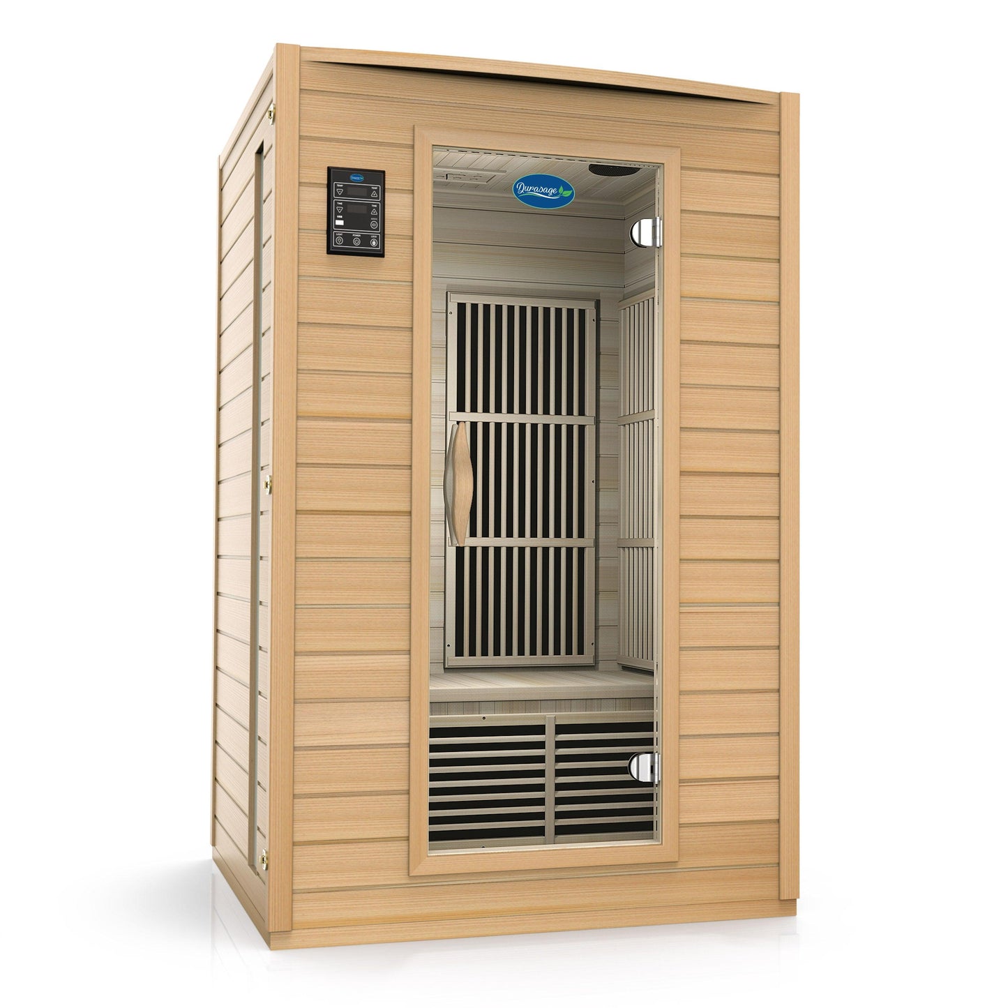 2-Person Carbon Infrared Sauna | Canadian Hemlock Wooden Sauna