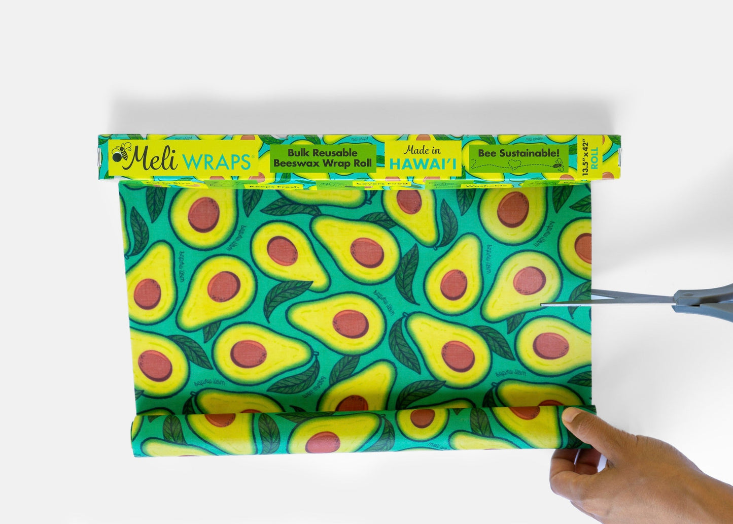 Beeswax Wrap Bulk Roll | Avocado Print