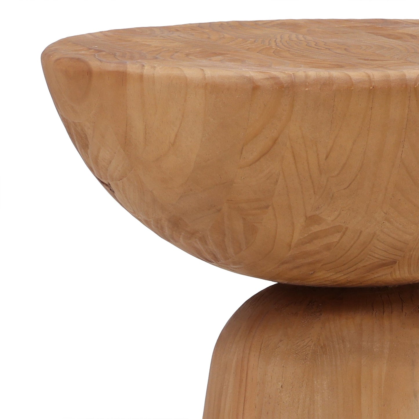 Kyoto Reclaimed Pine Wood Round Side Table