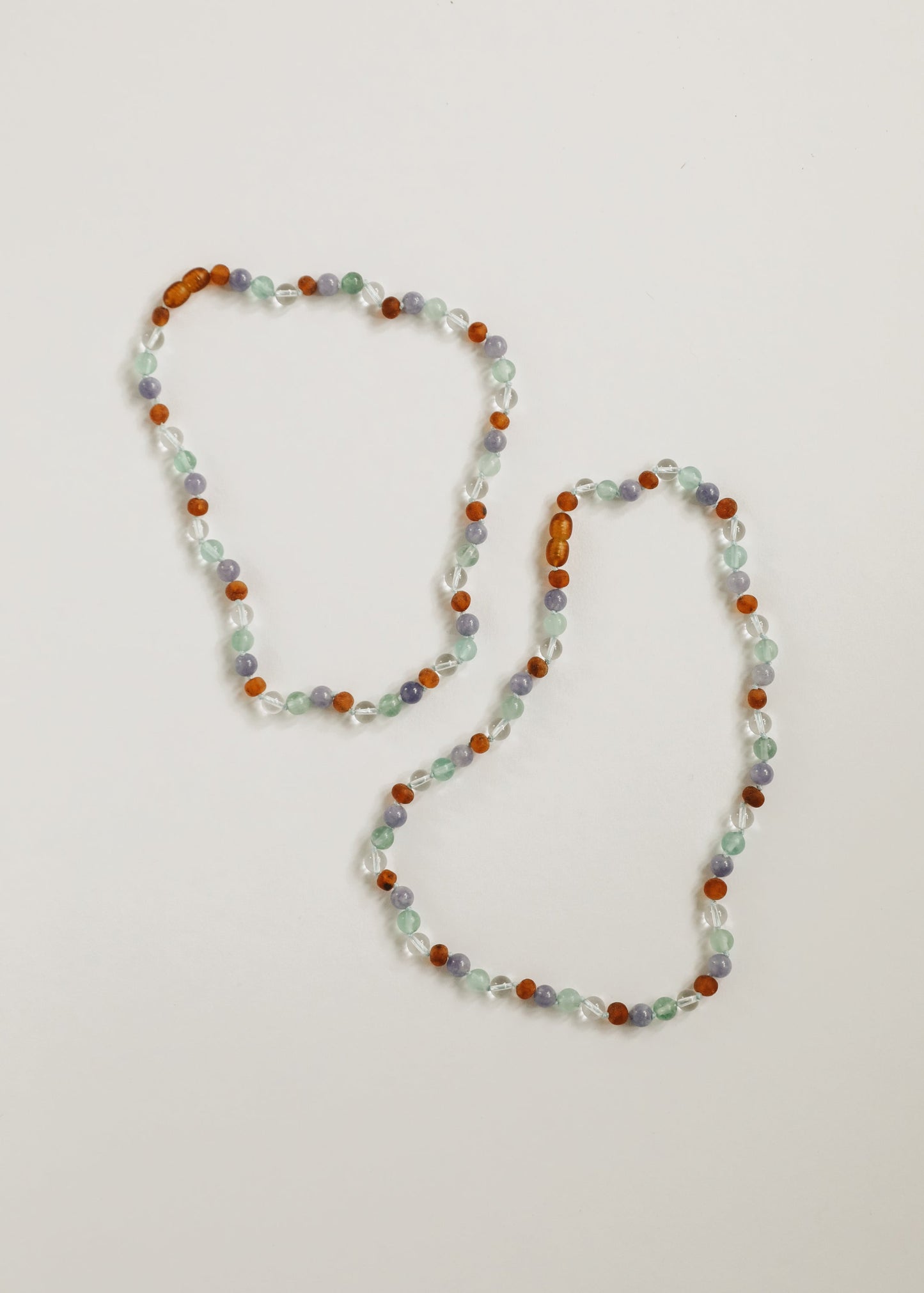 Baltic Sea Amber Natural Gemstone Necklace + 14k Gold Toggle