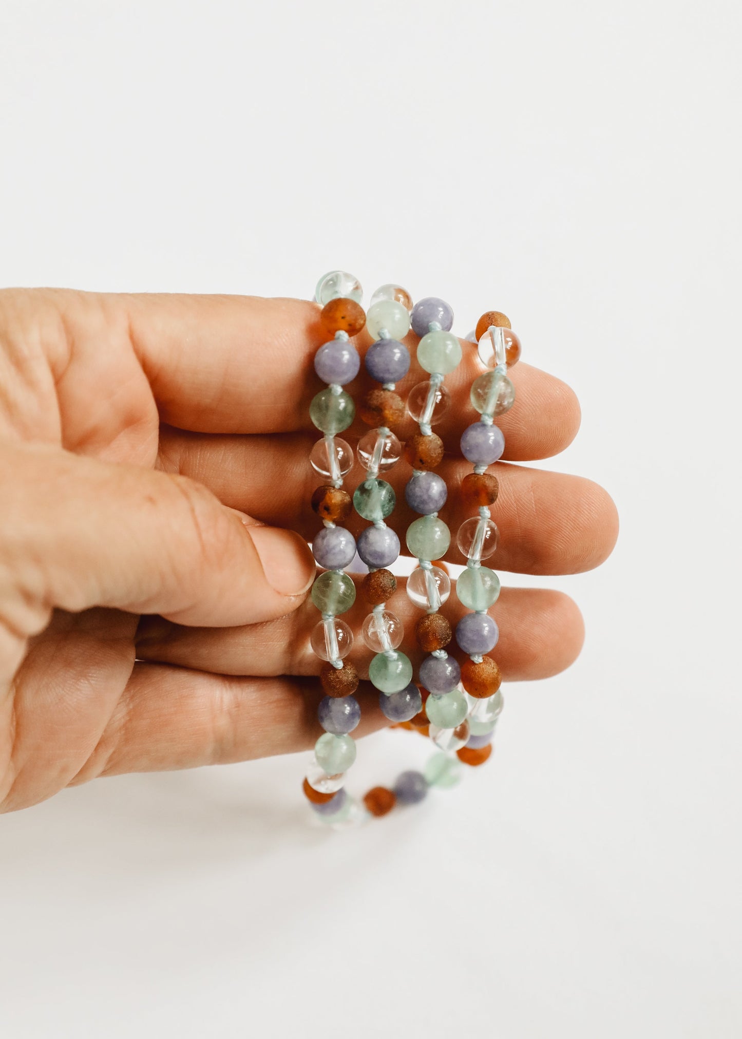 Baltic Sea Amber Natural Gemstone Necklace + 14k Gold Toggle