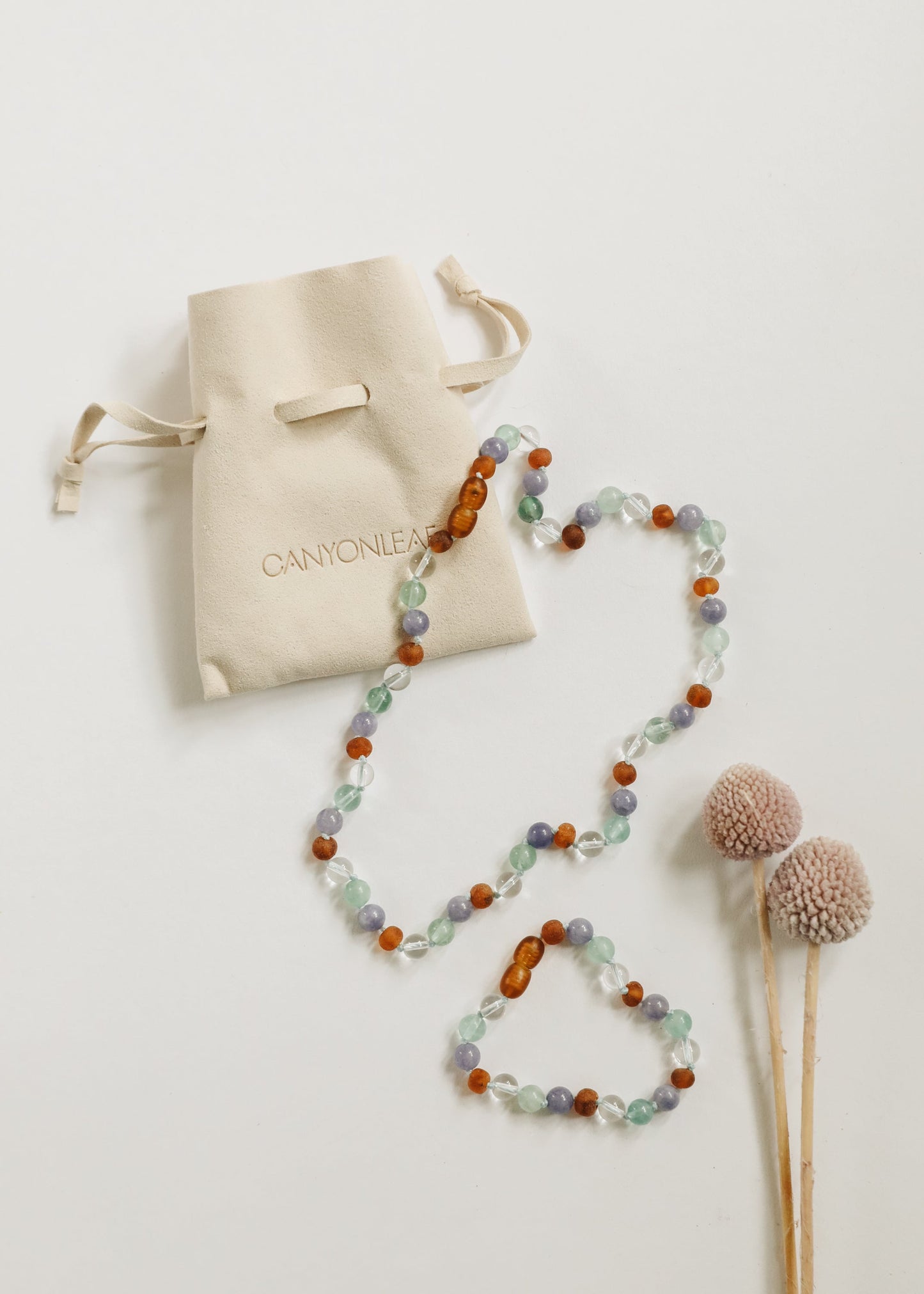 Baltic Sea Amber Natural Gemstone Necklace + 14k Gold Toggle