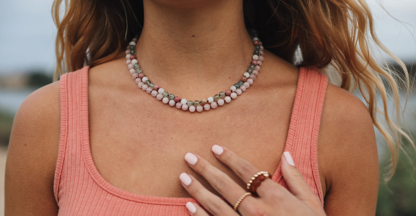 Rose Quartz Gemstone Necklace