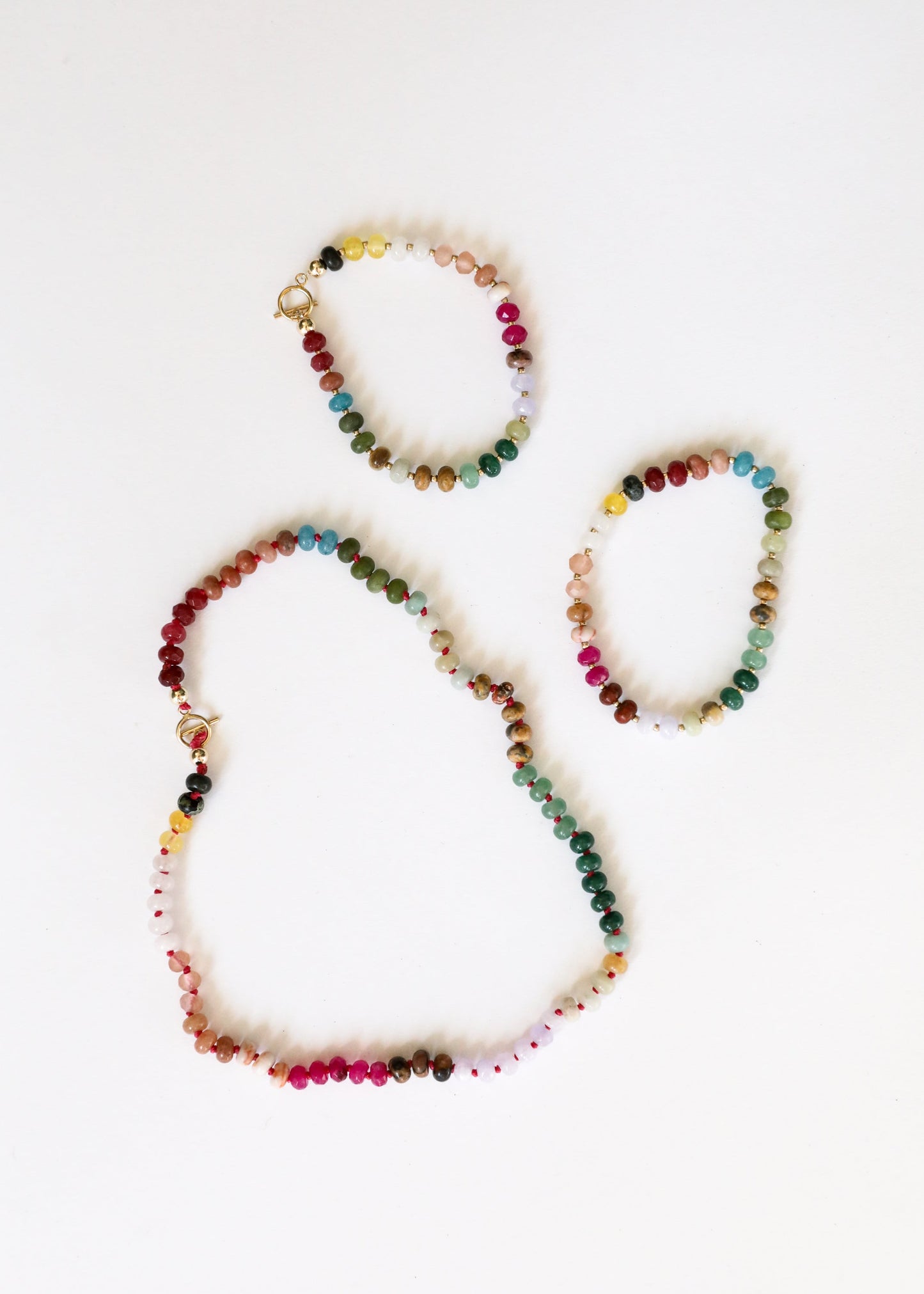 Sedona Natural Gemstone Necklace + 14k Gold Filled Toggle