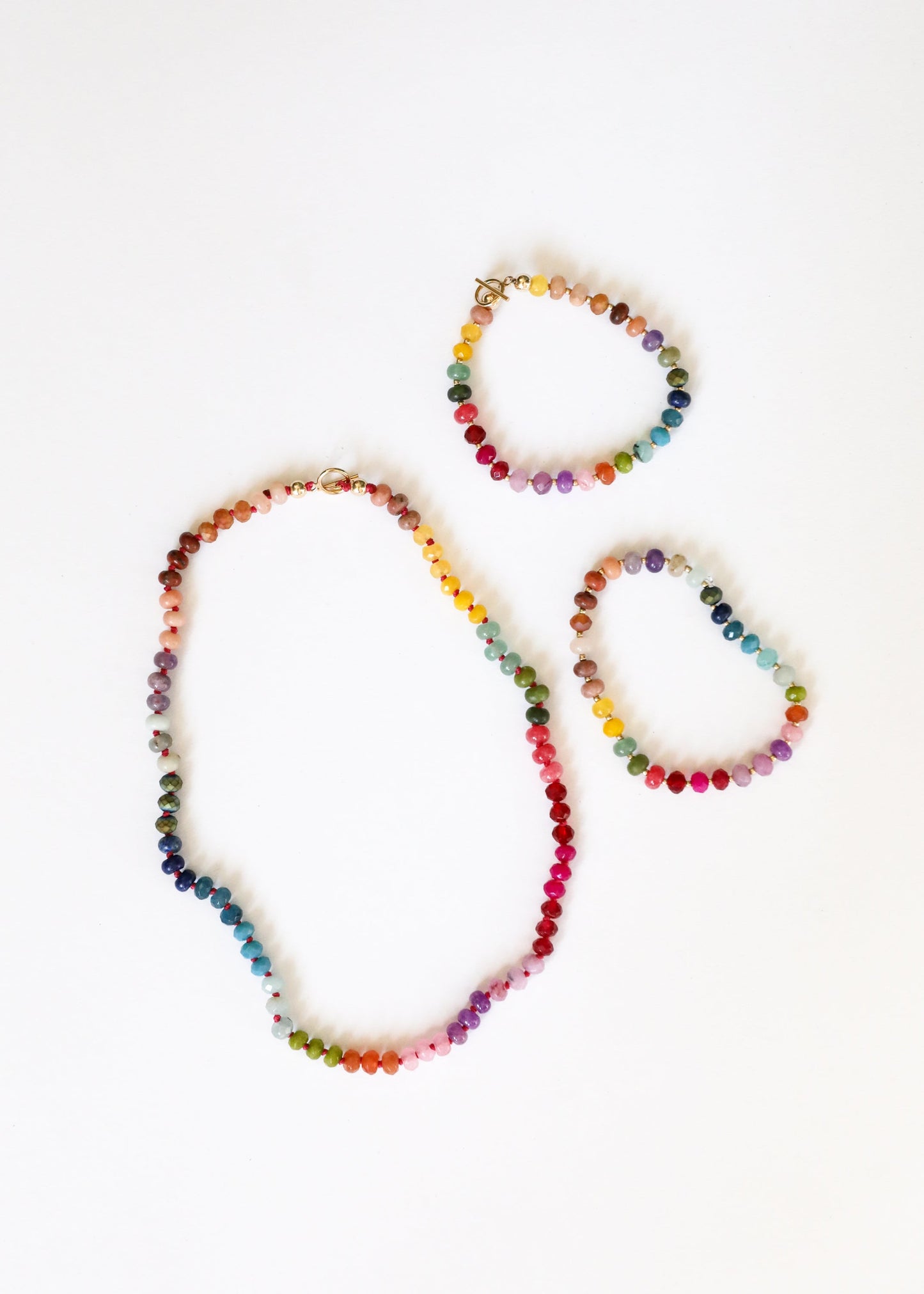 Gold Rush Natural Gemstone Necklace + 14k Gold Filled Toggle