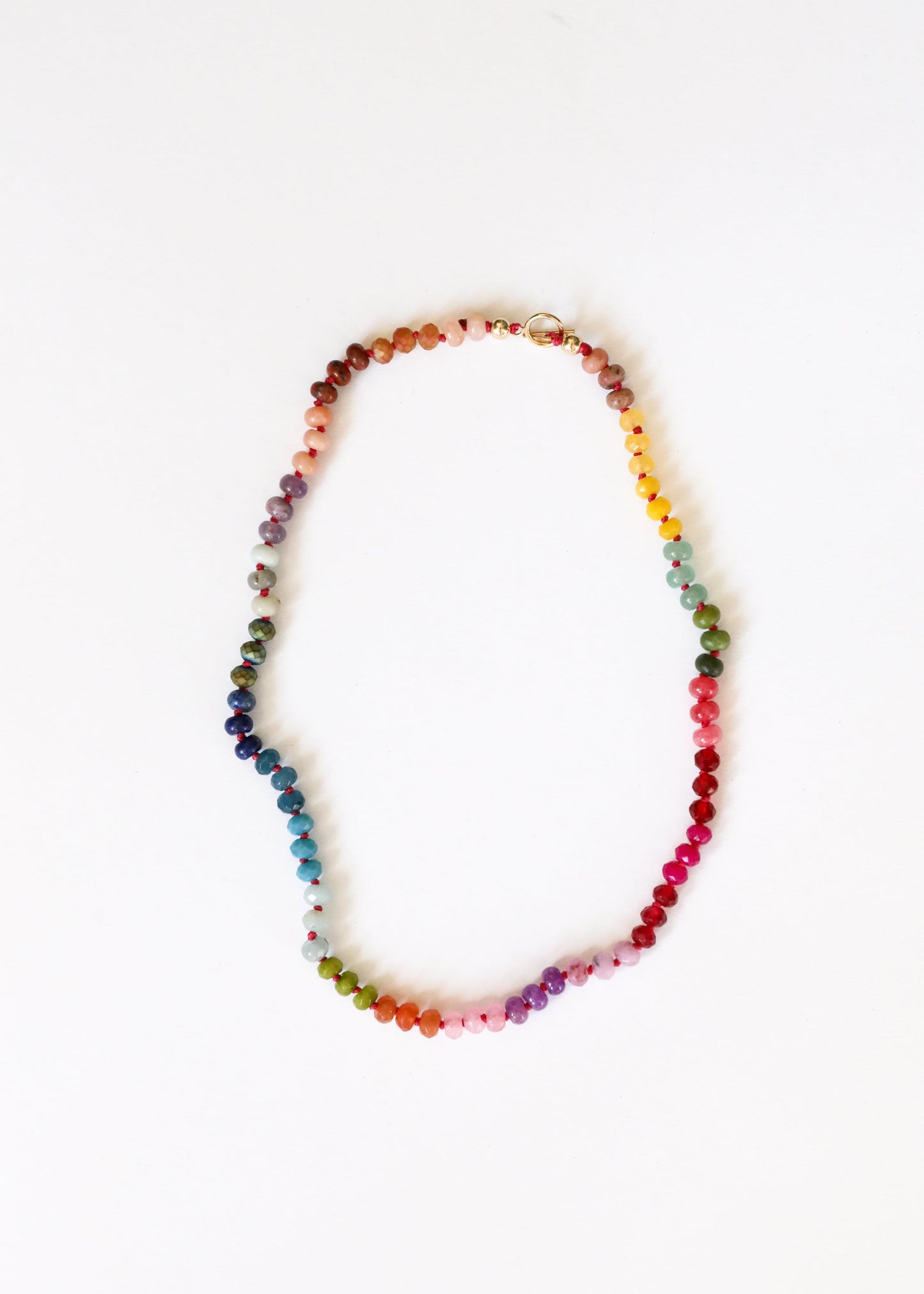 Gold Rush Natural Gemstone Necklace + 14k Gold Filled Toggle