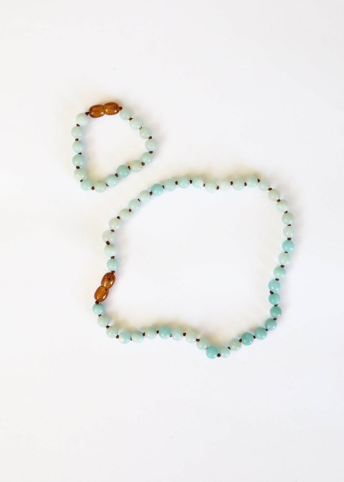 Pure Gemstone + Amazonite Necklace